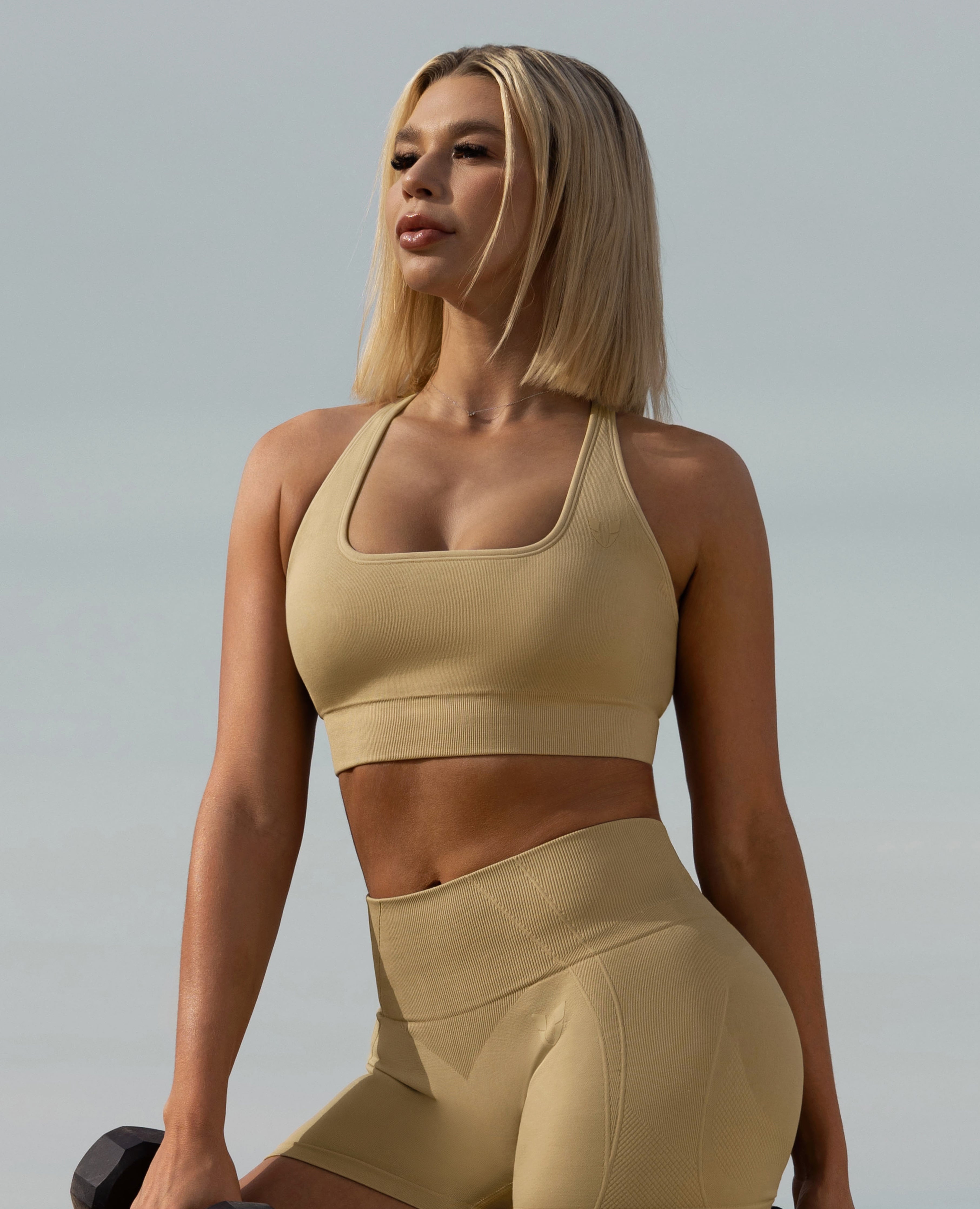 Nahtloser Alltags-BH mit starker Kraft – Erdbraun