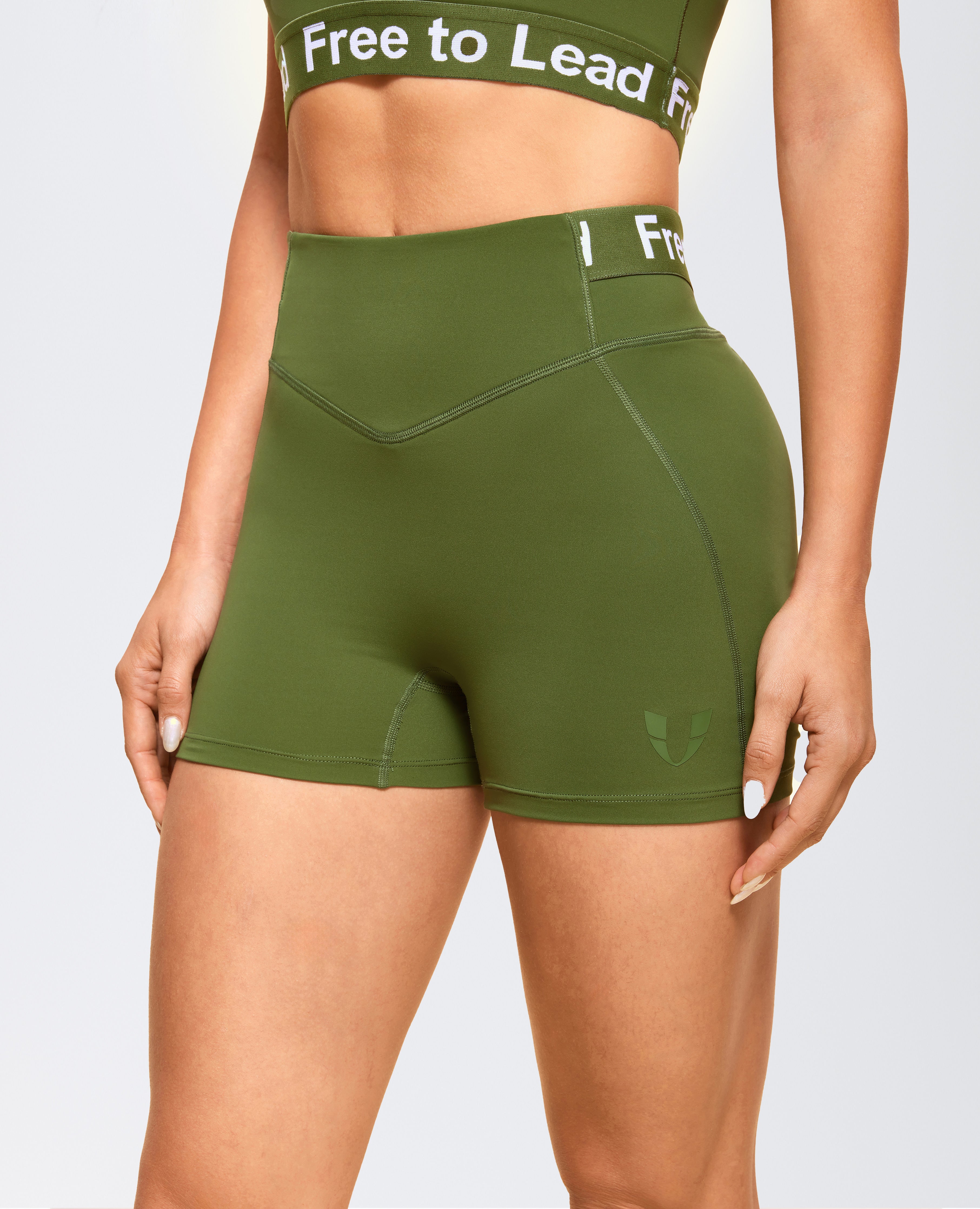 Free para dirigir pantalones cortos - Forest Green