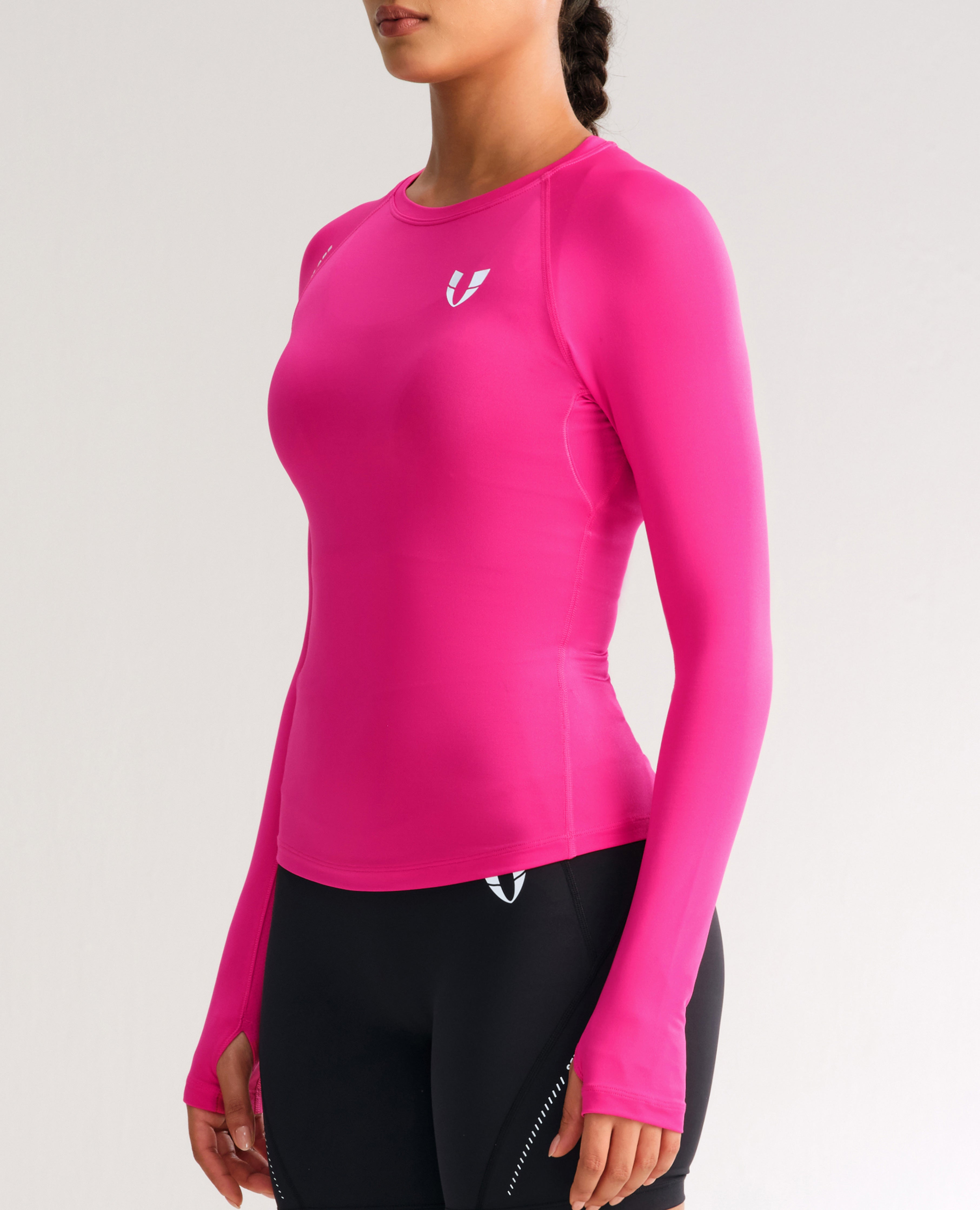 Lightweight Power Reflect Long Sleeve Top - Rose Red