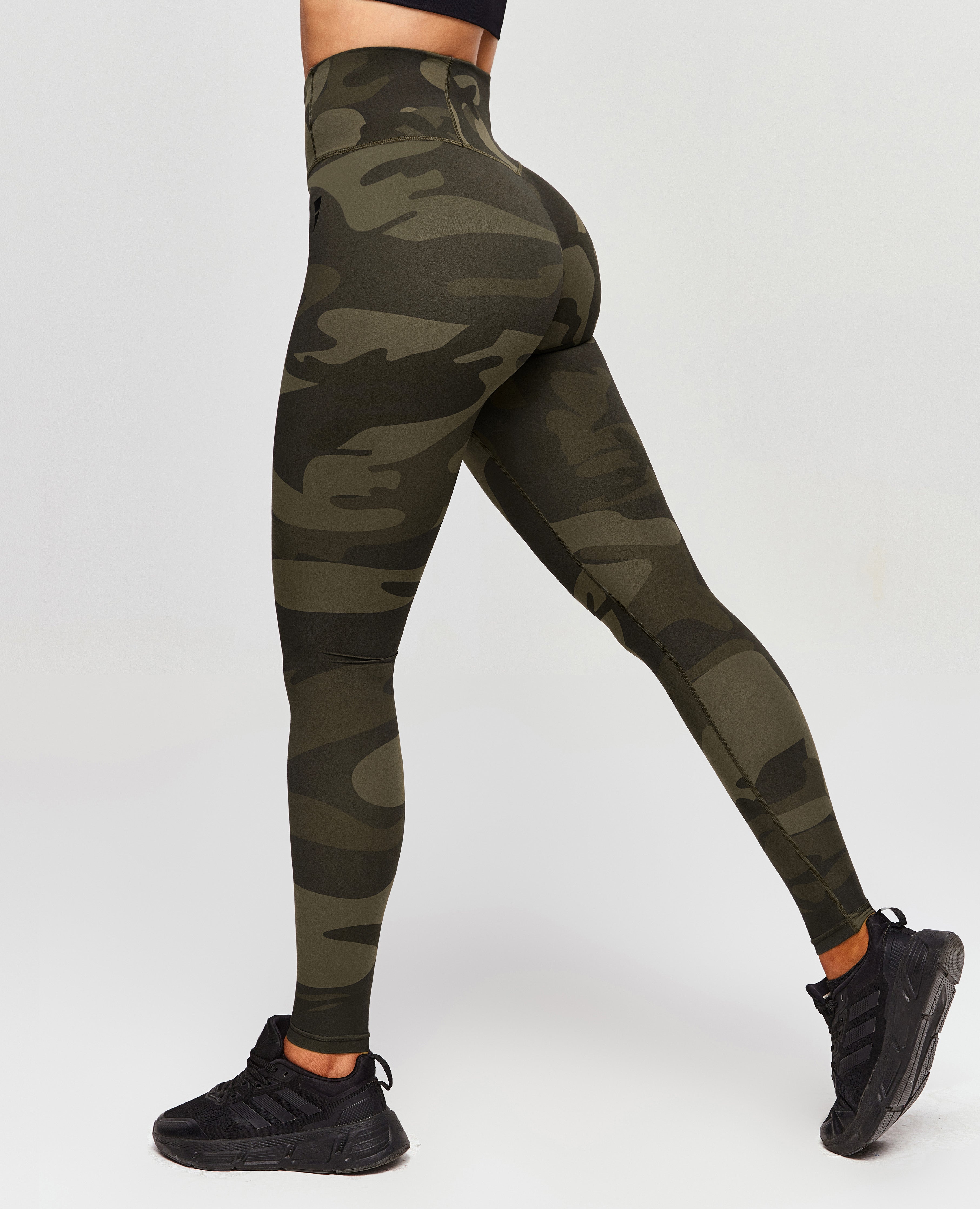 Under Armor Camouflage Spandex Pants Scrunch Butt Leggings Army