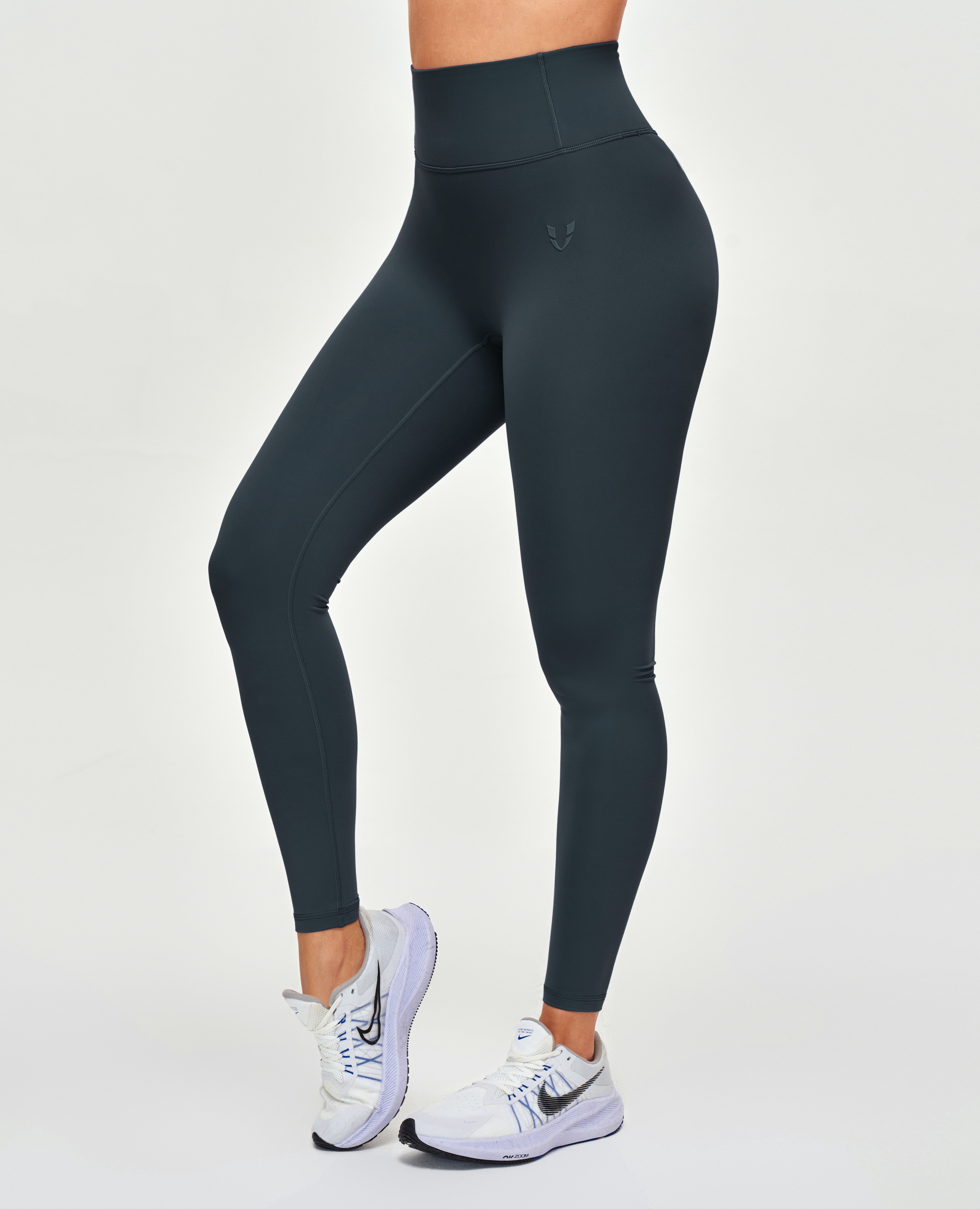 High Waisted Workout Leggings - Gray