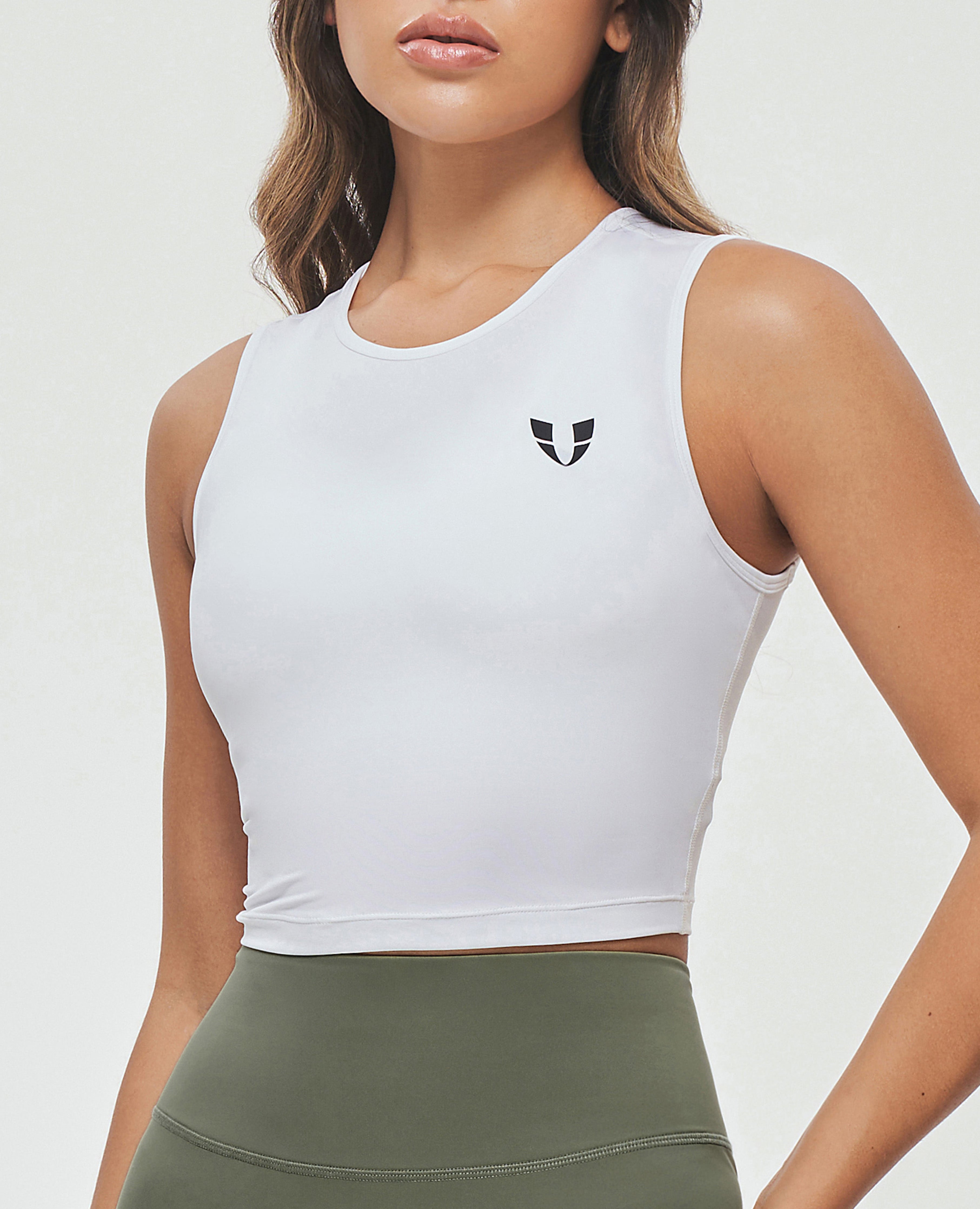 Seamless Athletic Tank - White