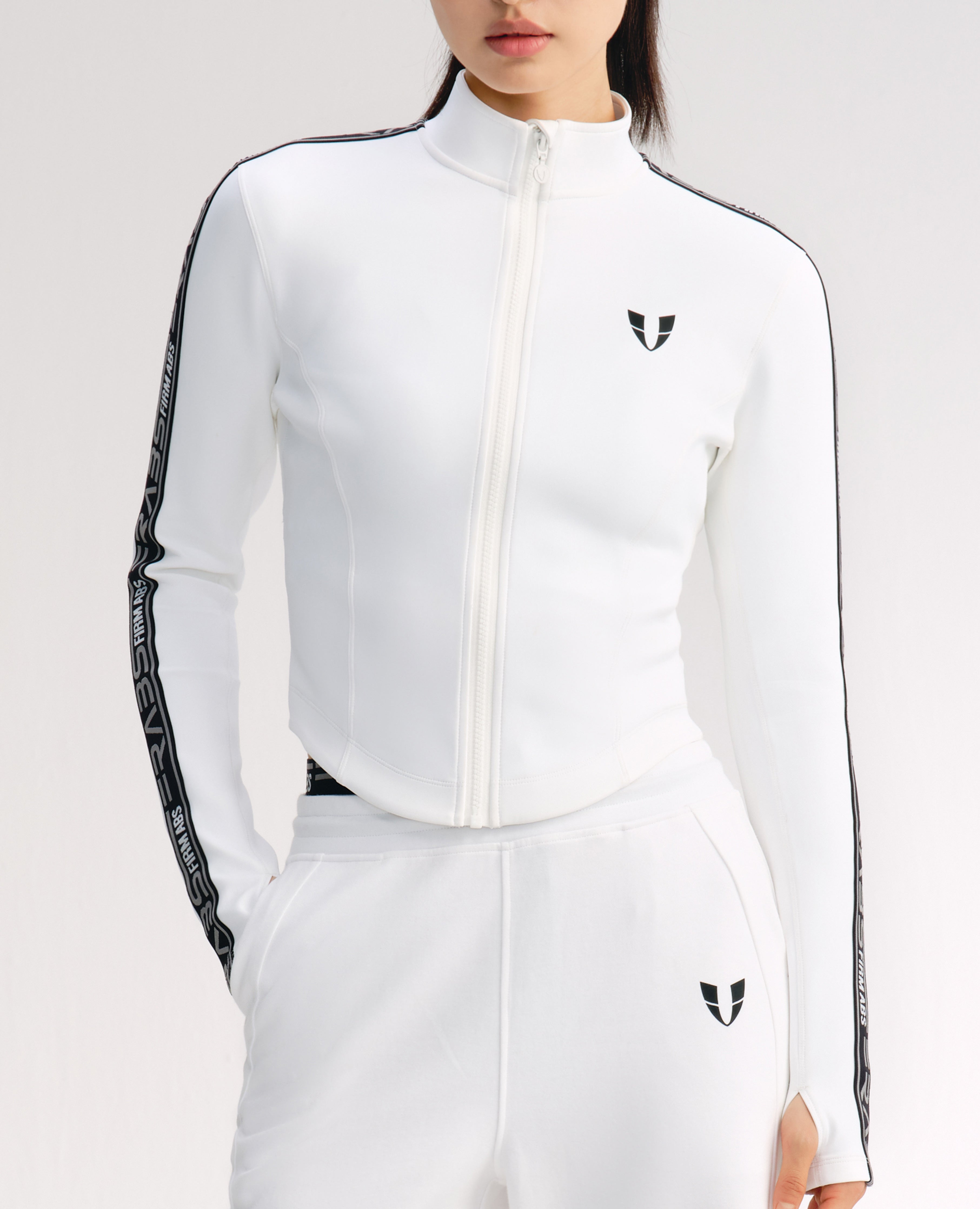 Powerful Warm Athletic Jacket - White