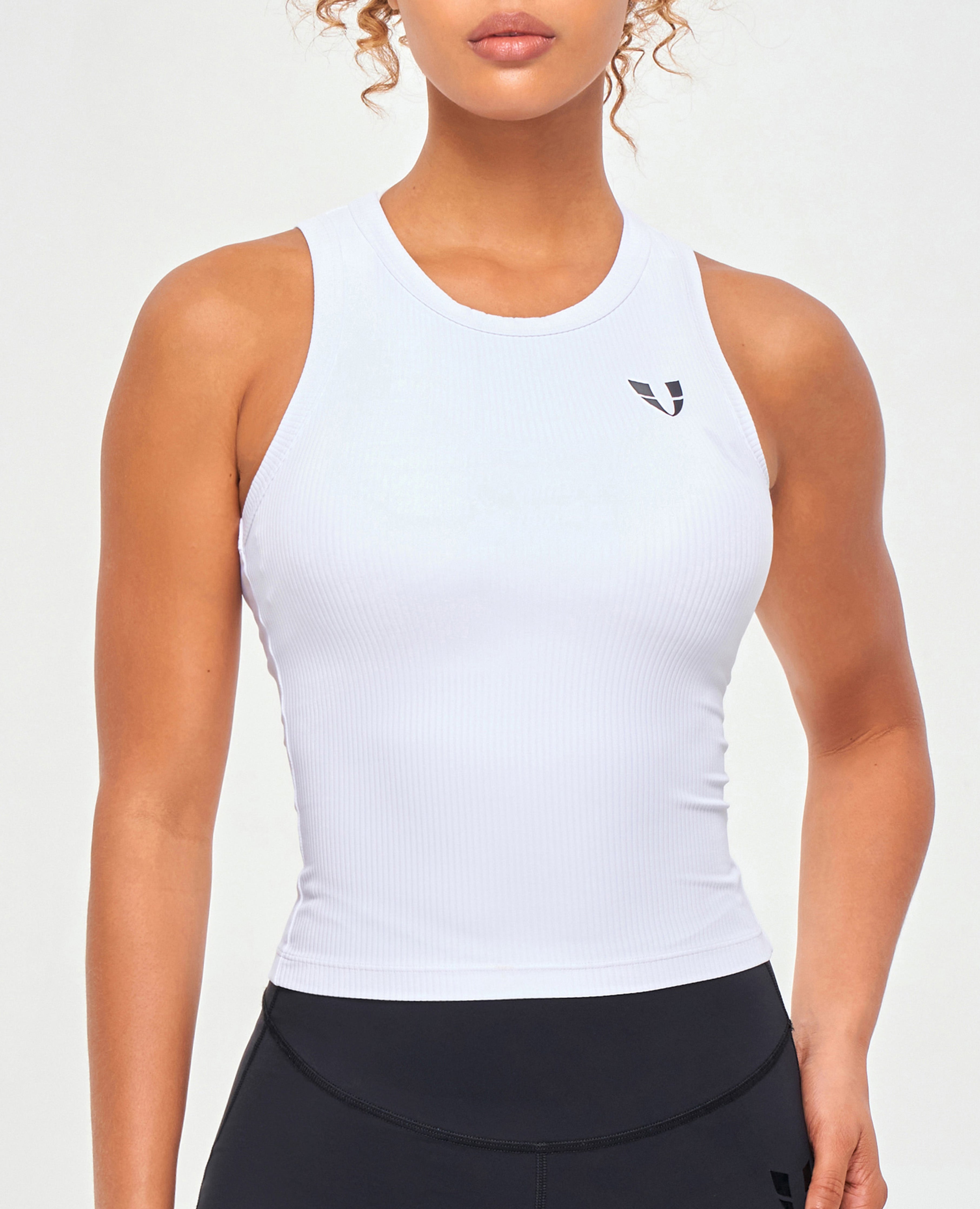 US Exclusive | Ribbed Workout Tank - White