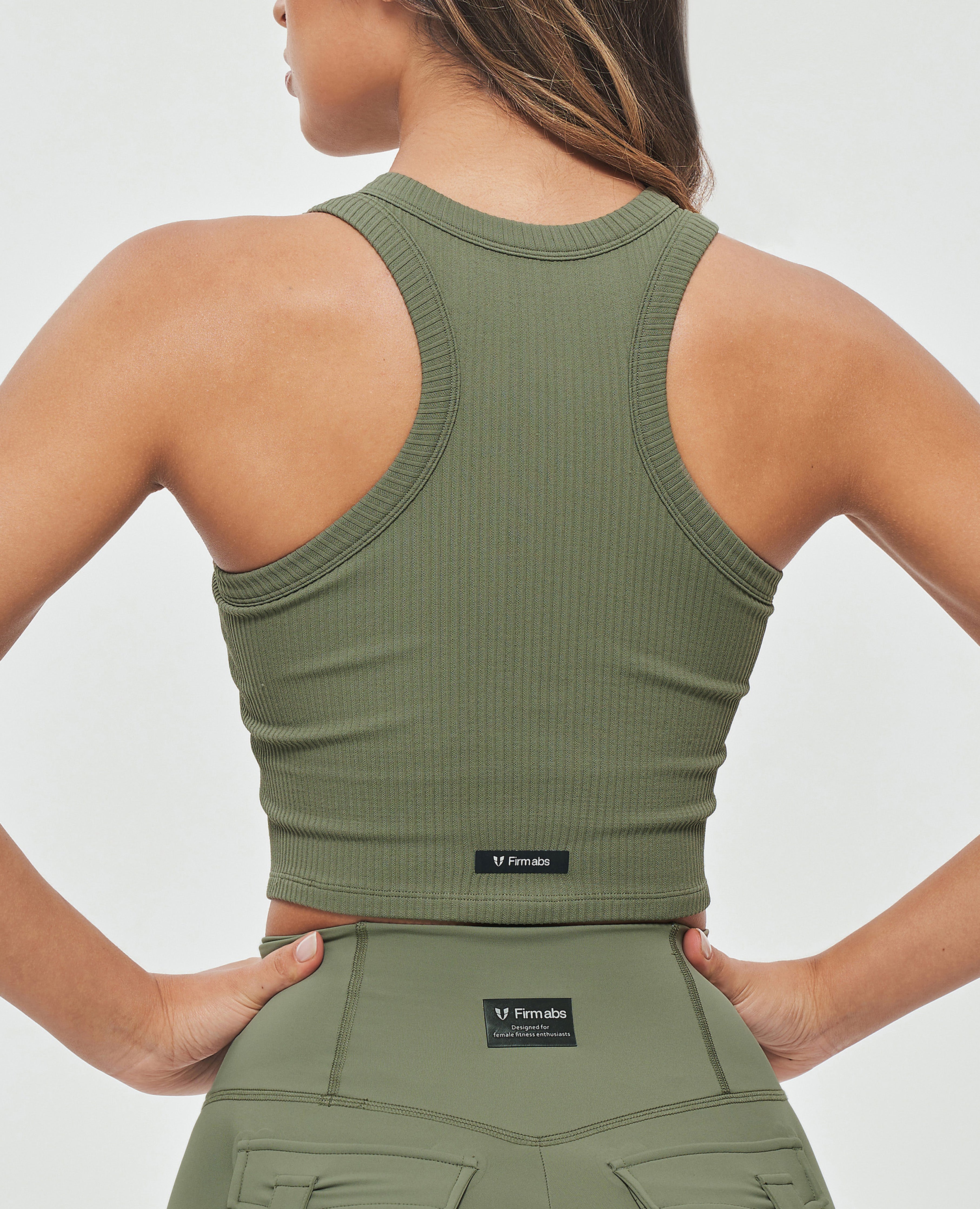 Padded Entraînement Tank - Olive Green