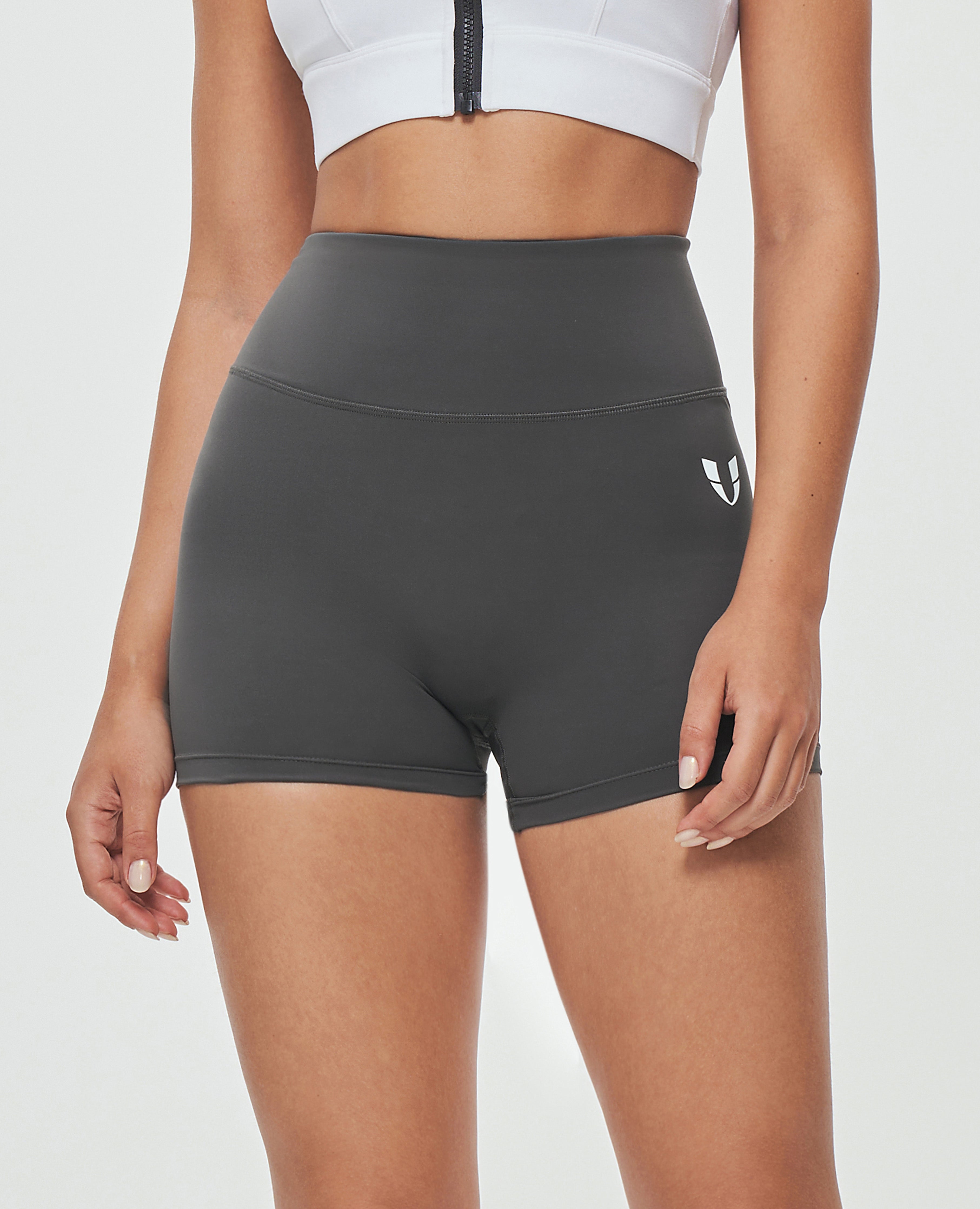 ハイウエストカーゴショーツ - グレー