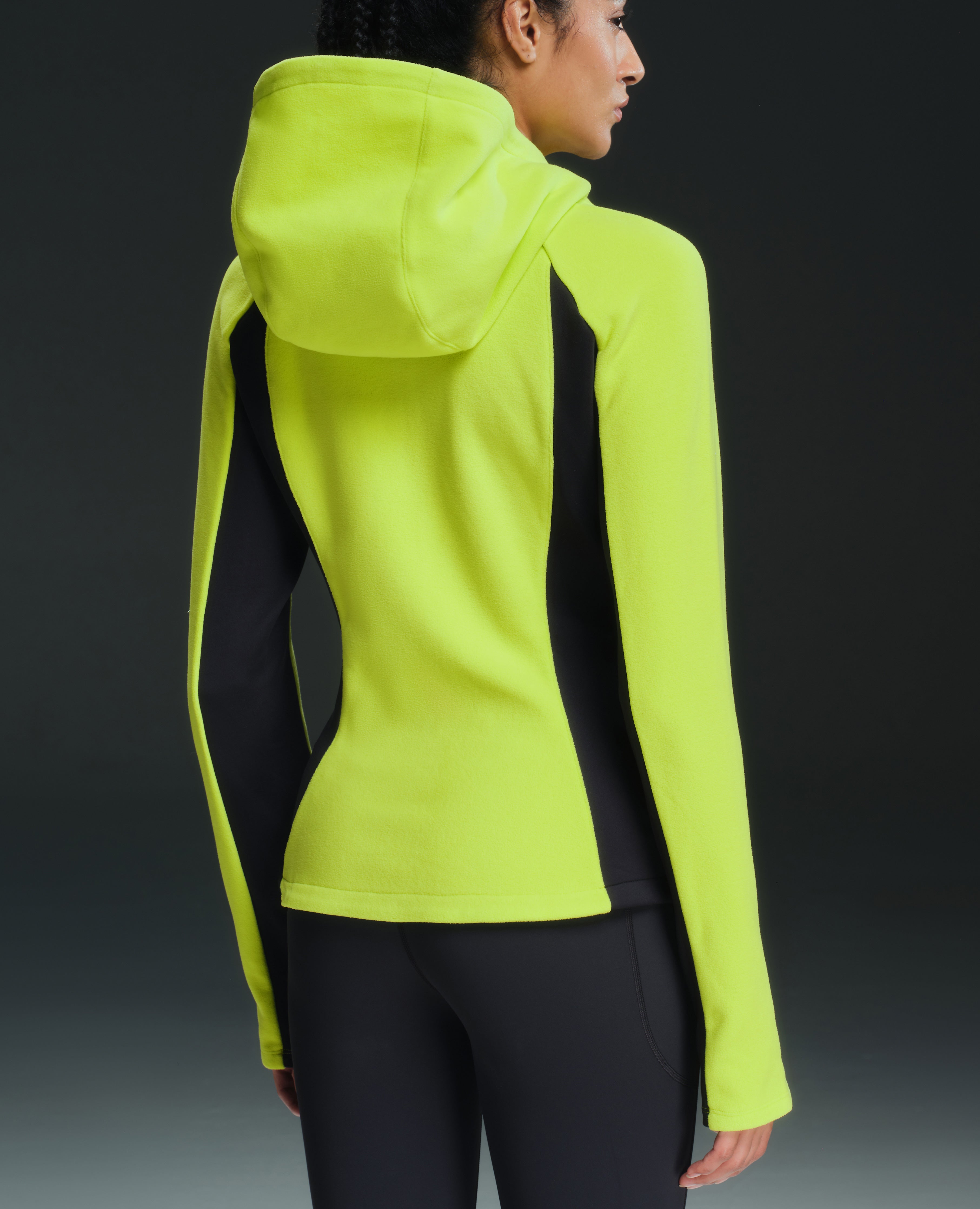 Ultra-Soft Hooded Waterproof Fleece Jacket - Lemon Yellow