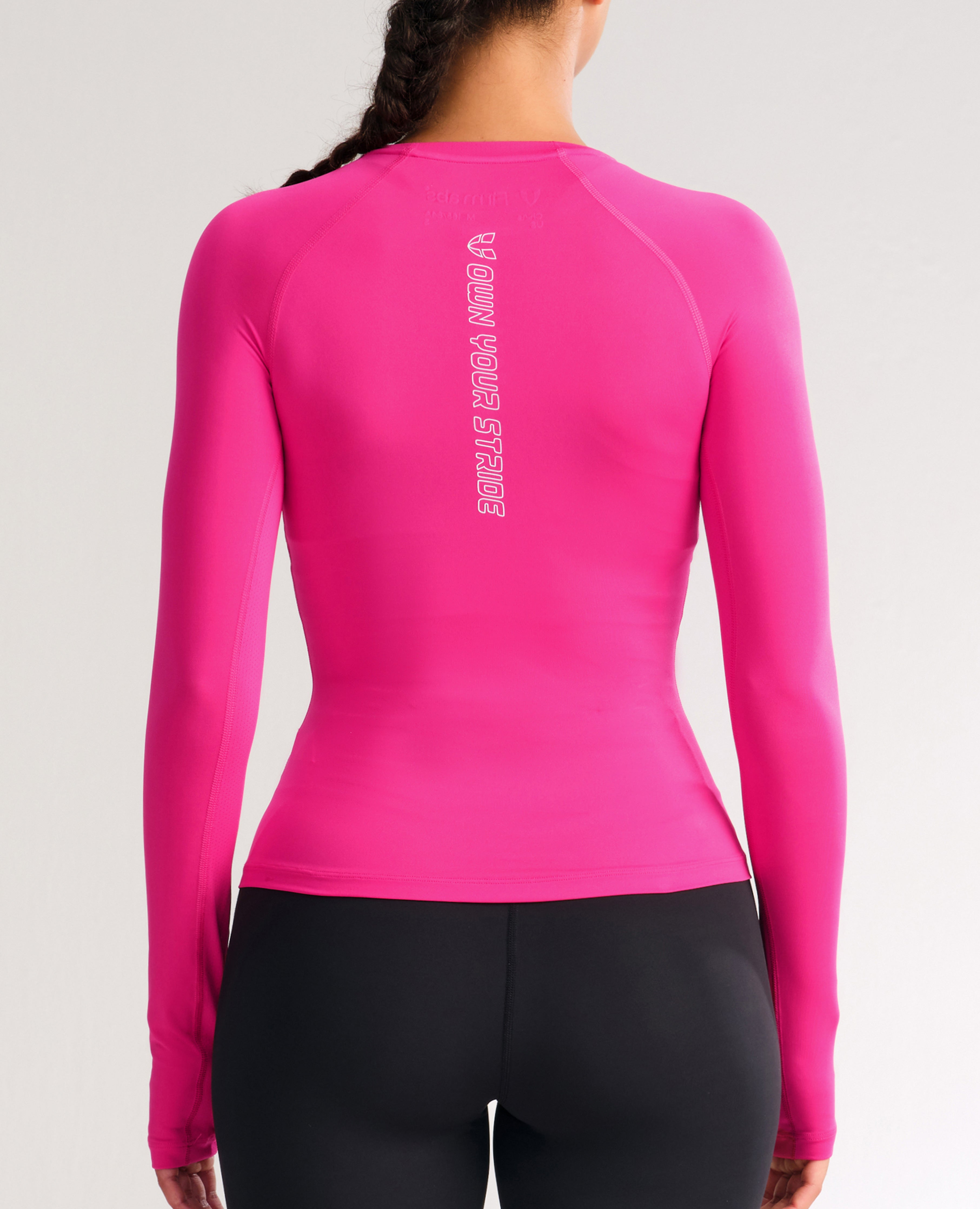Lightweight Power Reflect Long Sleeve Top - Rose Red