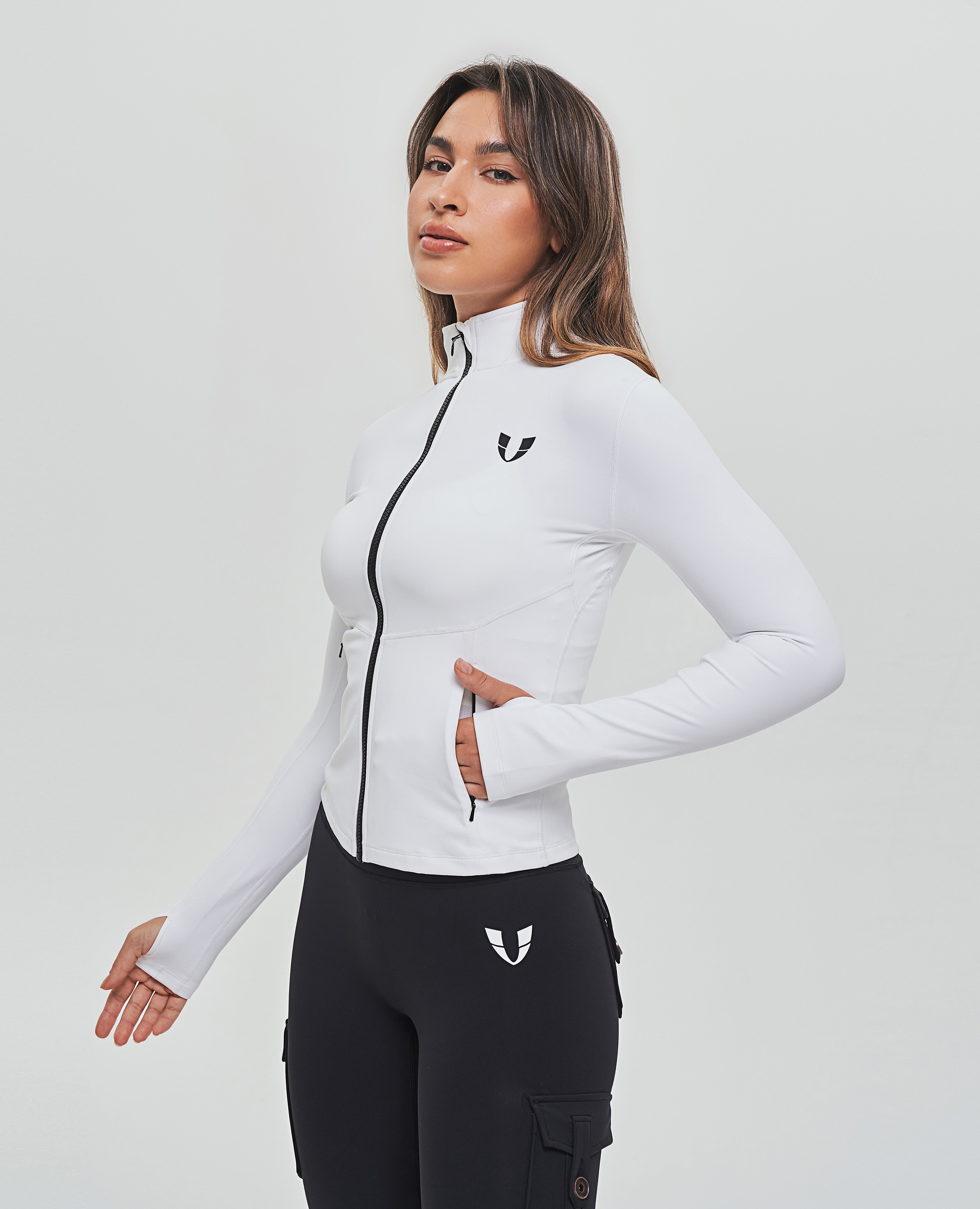 Full Zip Training Jacket - White