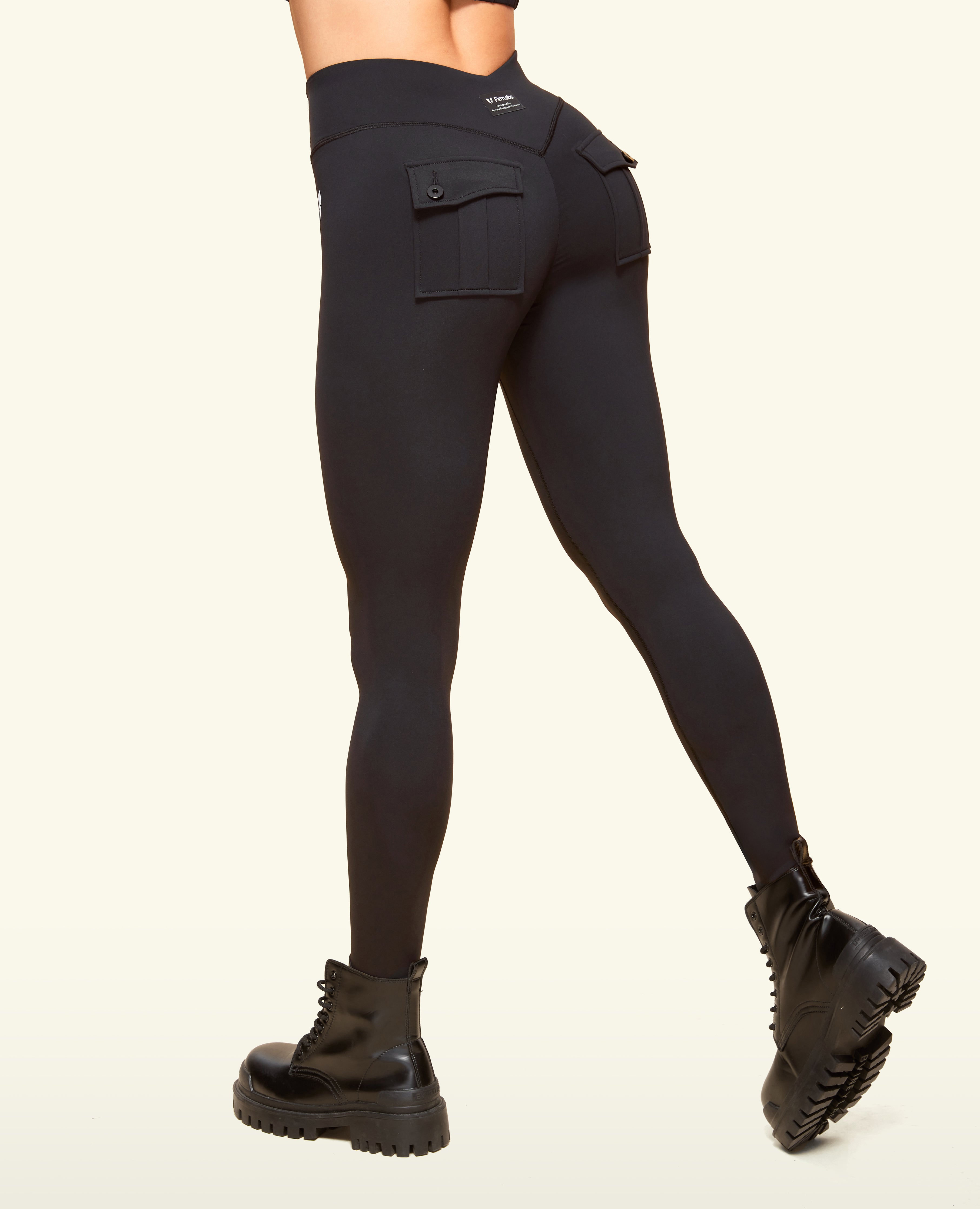 Pantalones deportivos potentes de bolsillo delantero de ABS Firm ABS - Negro