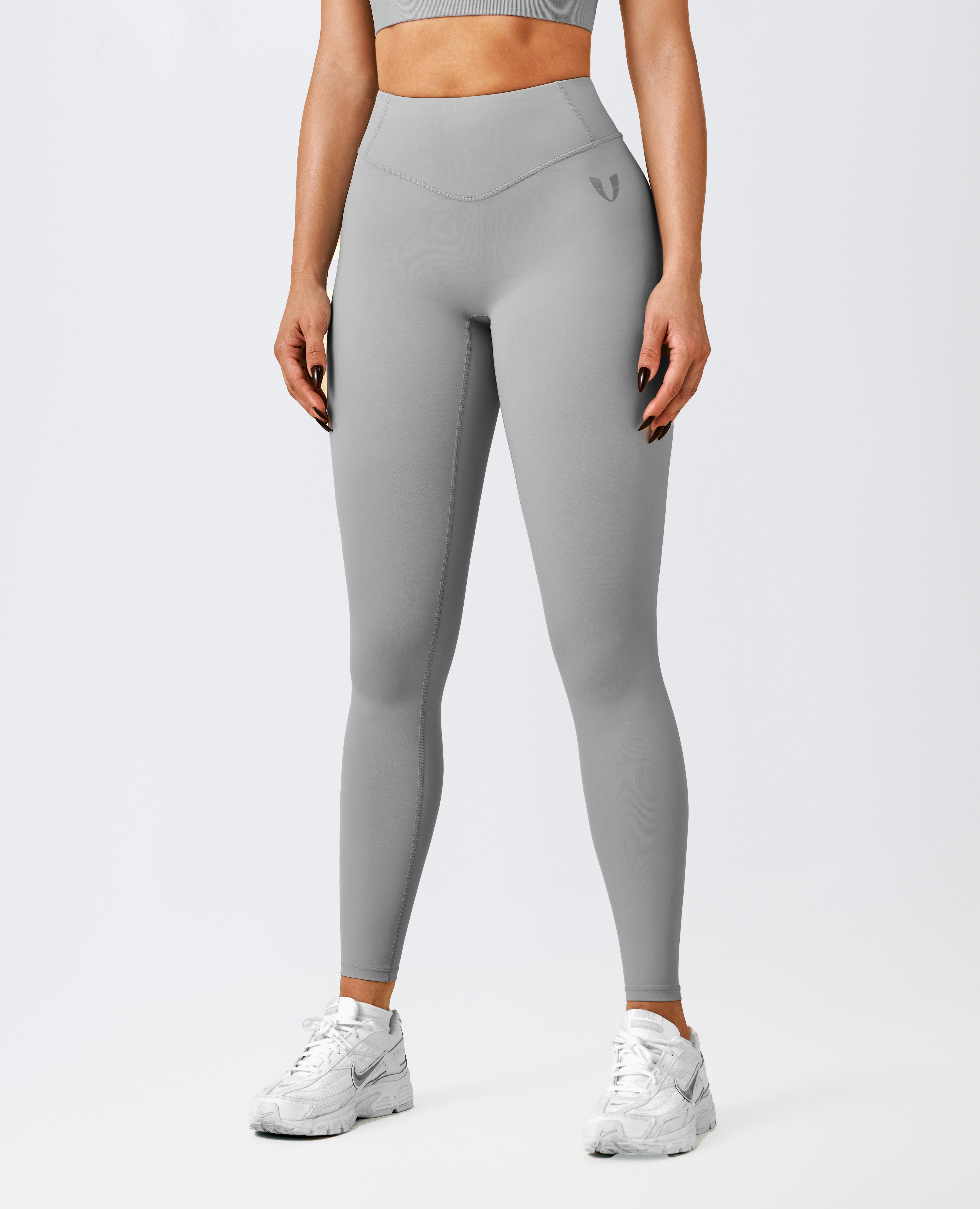 Active High Waist Leggings - Cement Grey