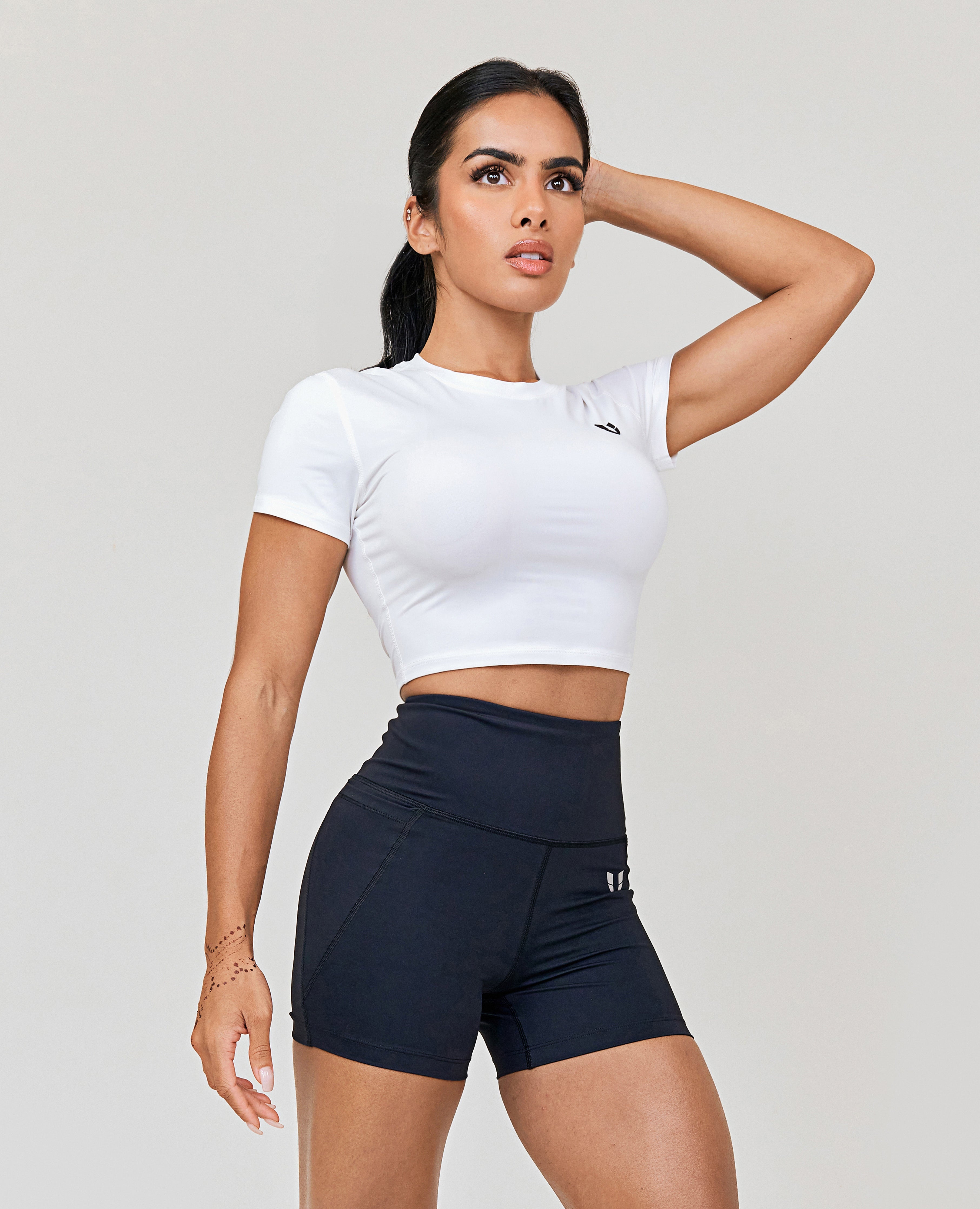 Seamless Crop Top - White