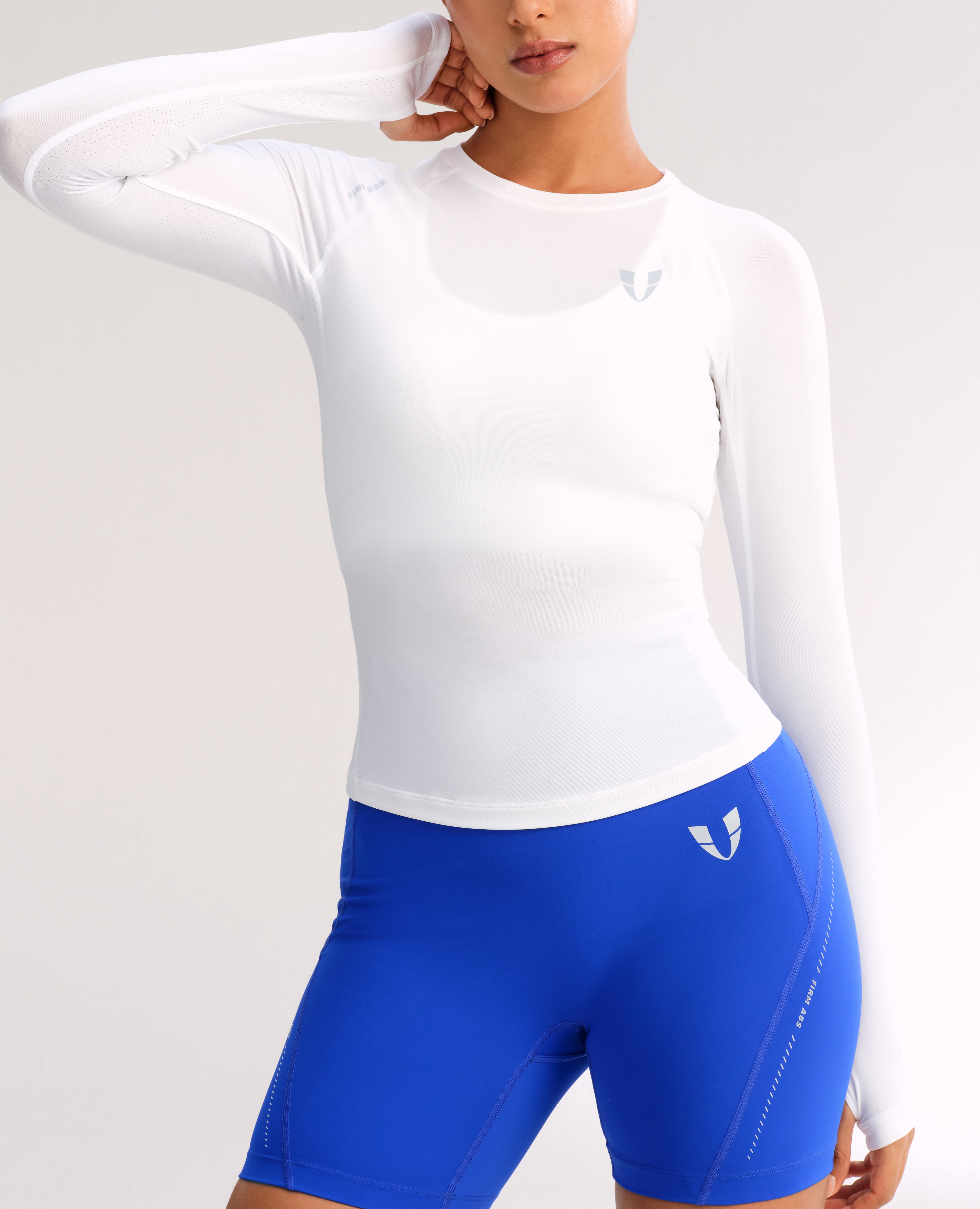 Lightweight Power Reflect Long Sleeve Top - White