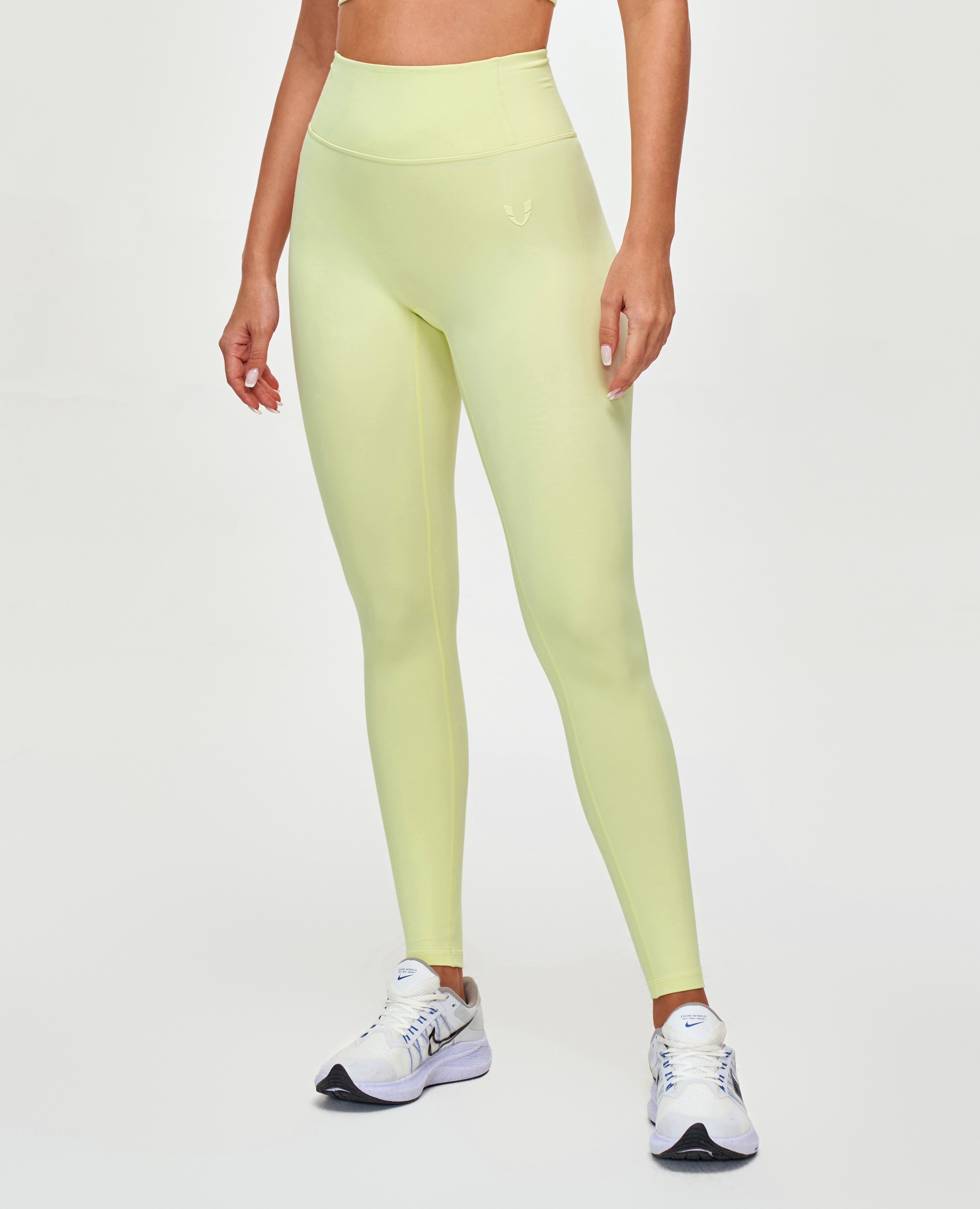 Leggings de entrenamiento de cintura alta - Amarillo claro