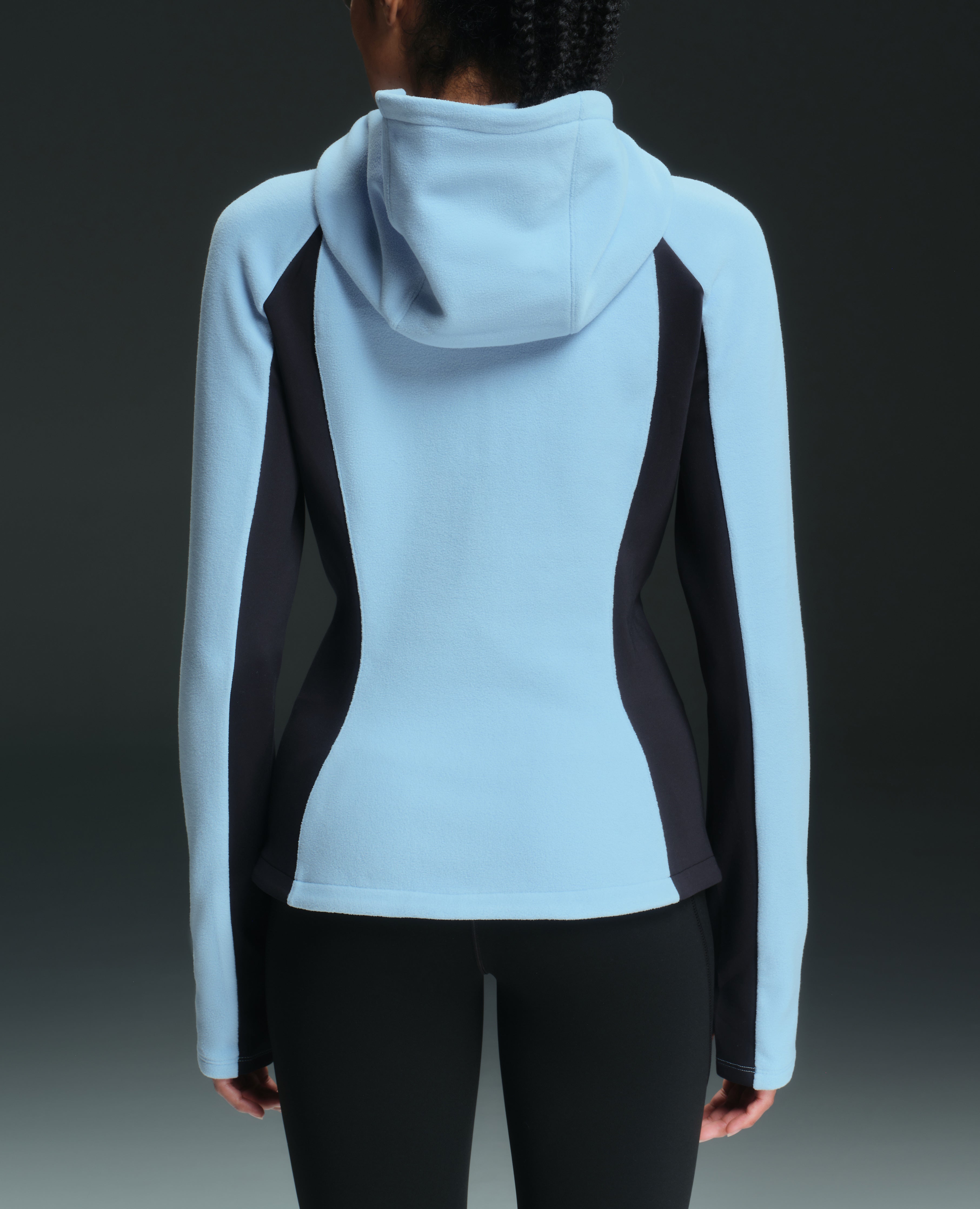 Ultra-Soft Hooded Waterproof Fleece Jacket - Light Blue