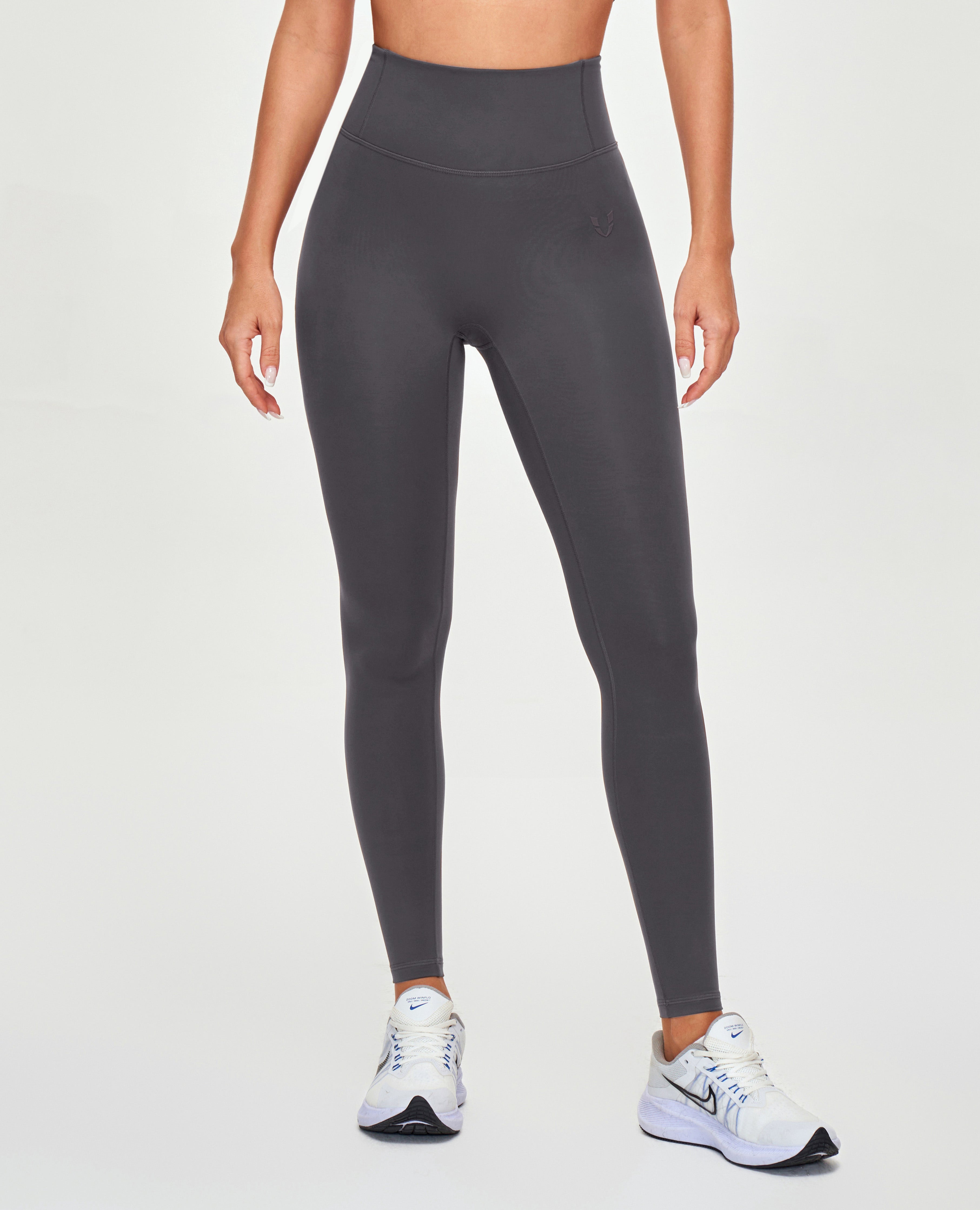 Nahtloser Scrunch -Hintern Leggings - grau