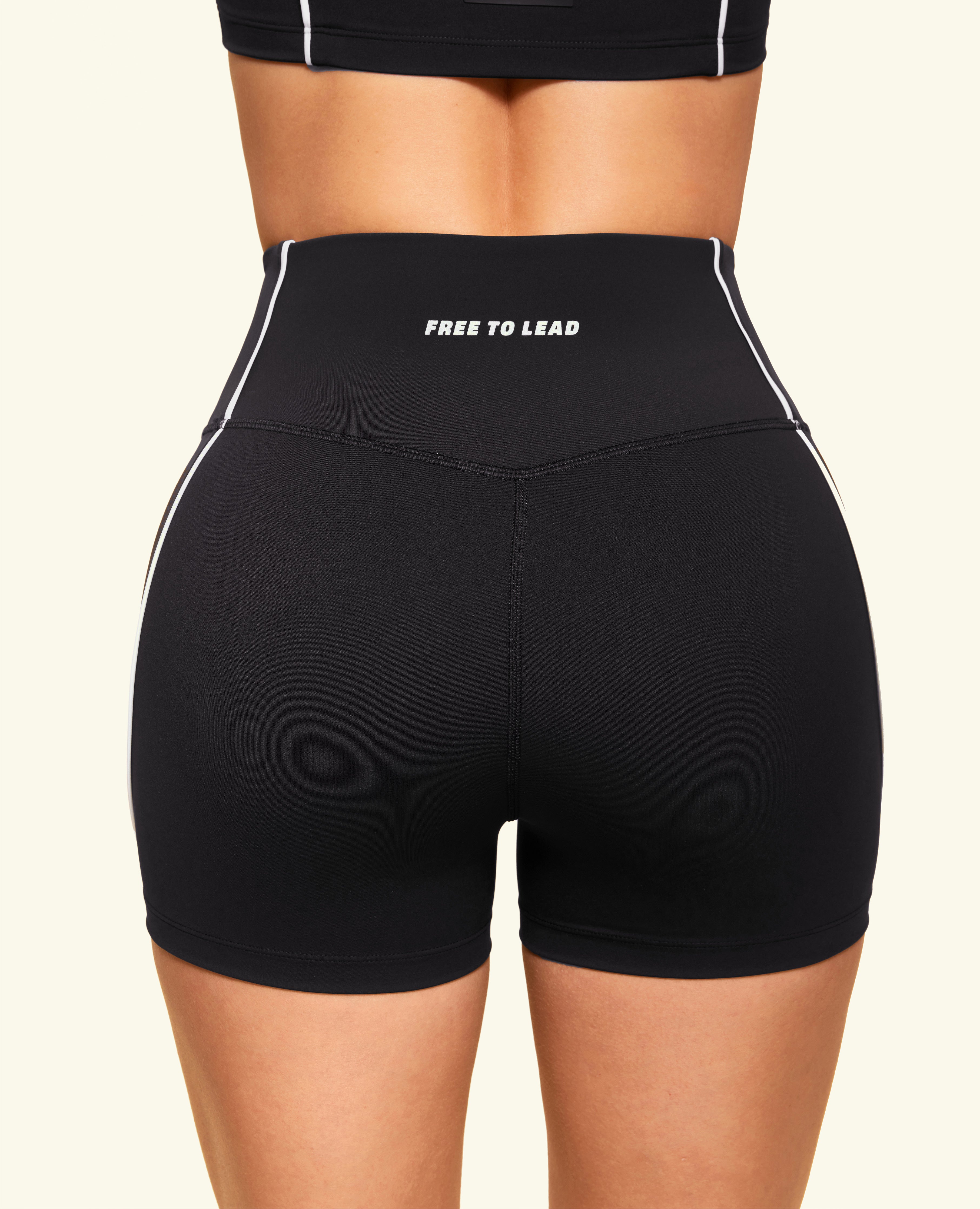 Shorts Taille Haute Power Tight - Noir