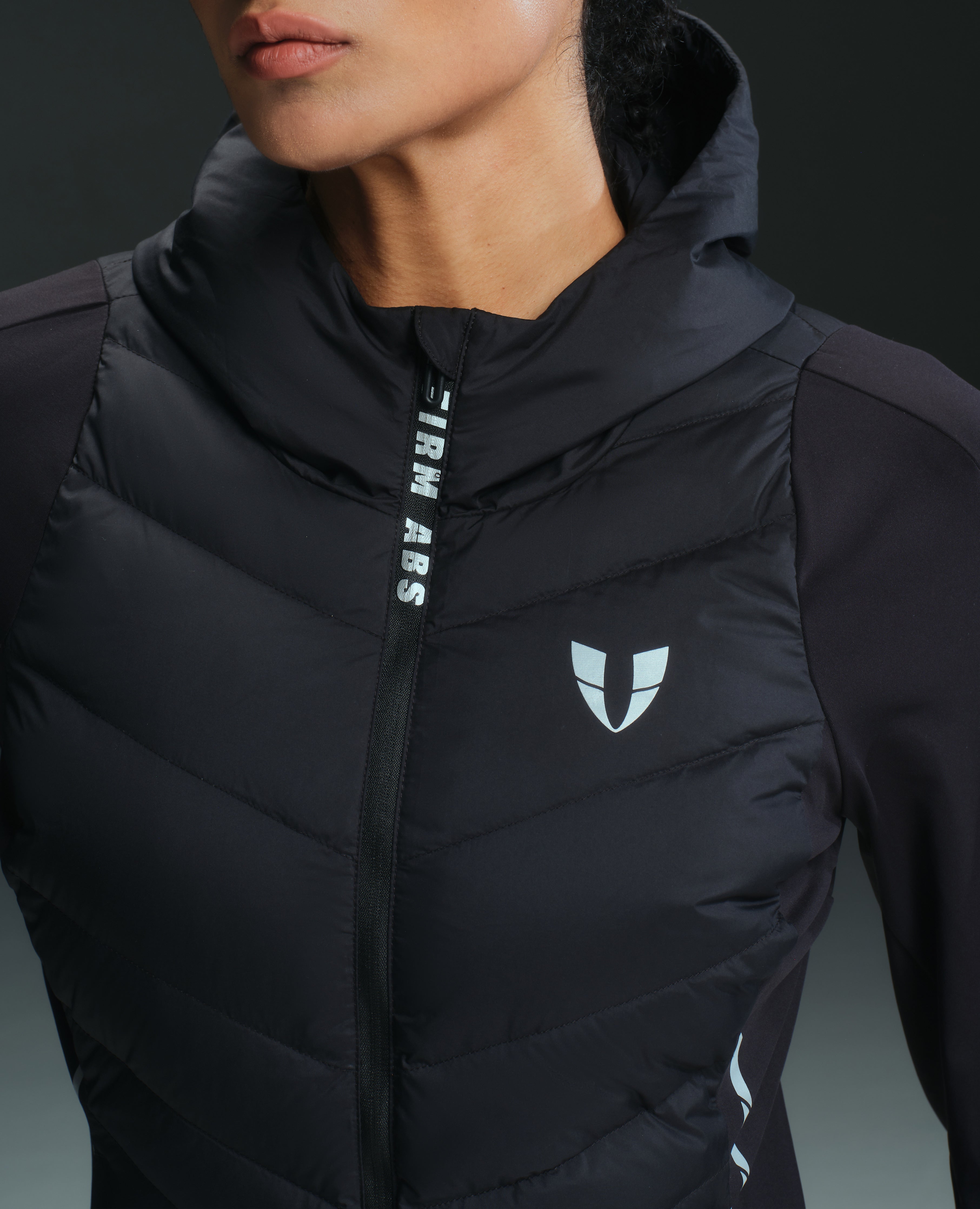 Lightweight Hooded Winter Down Jacket - Black