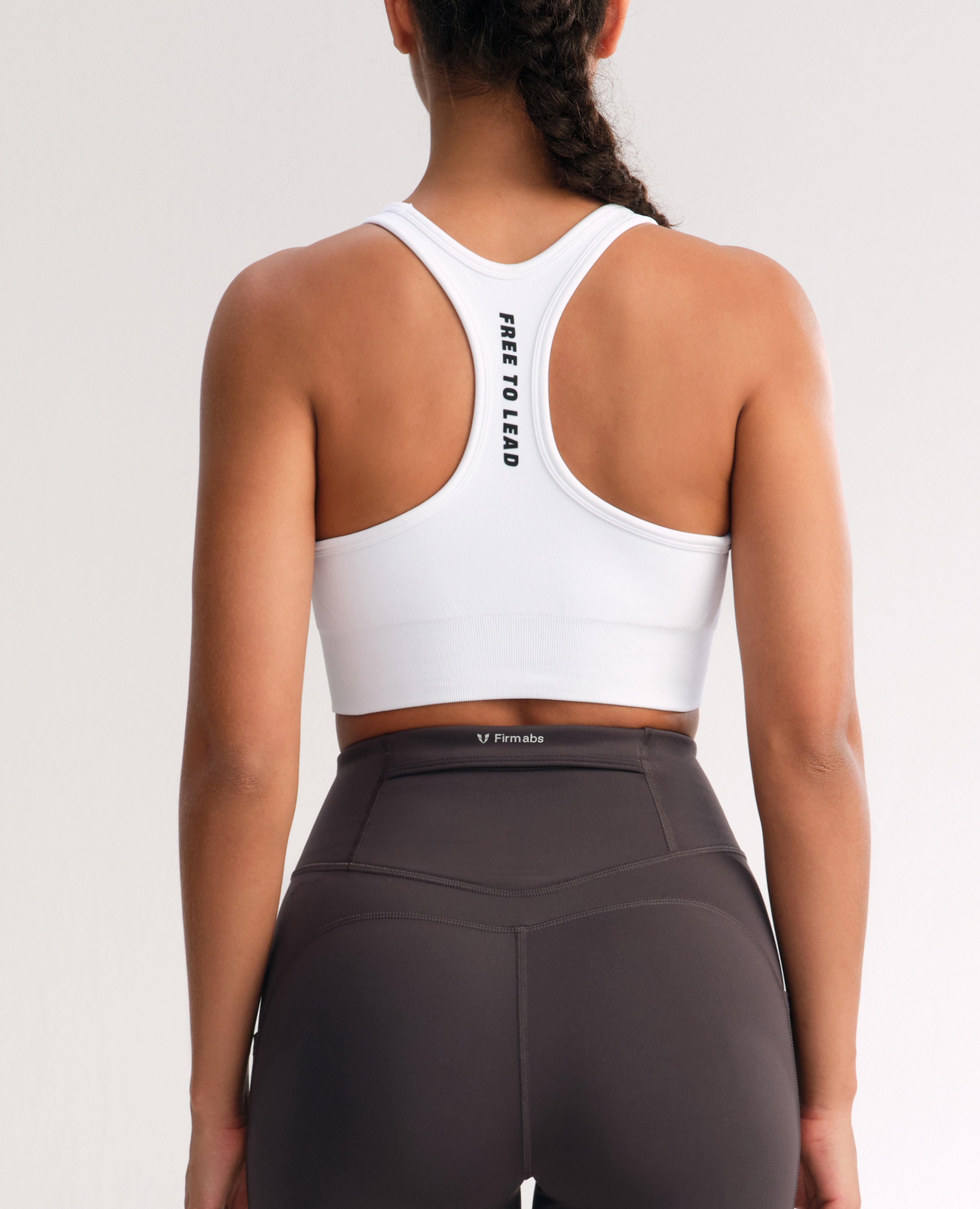 Seamless Fitness Bra - White