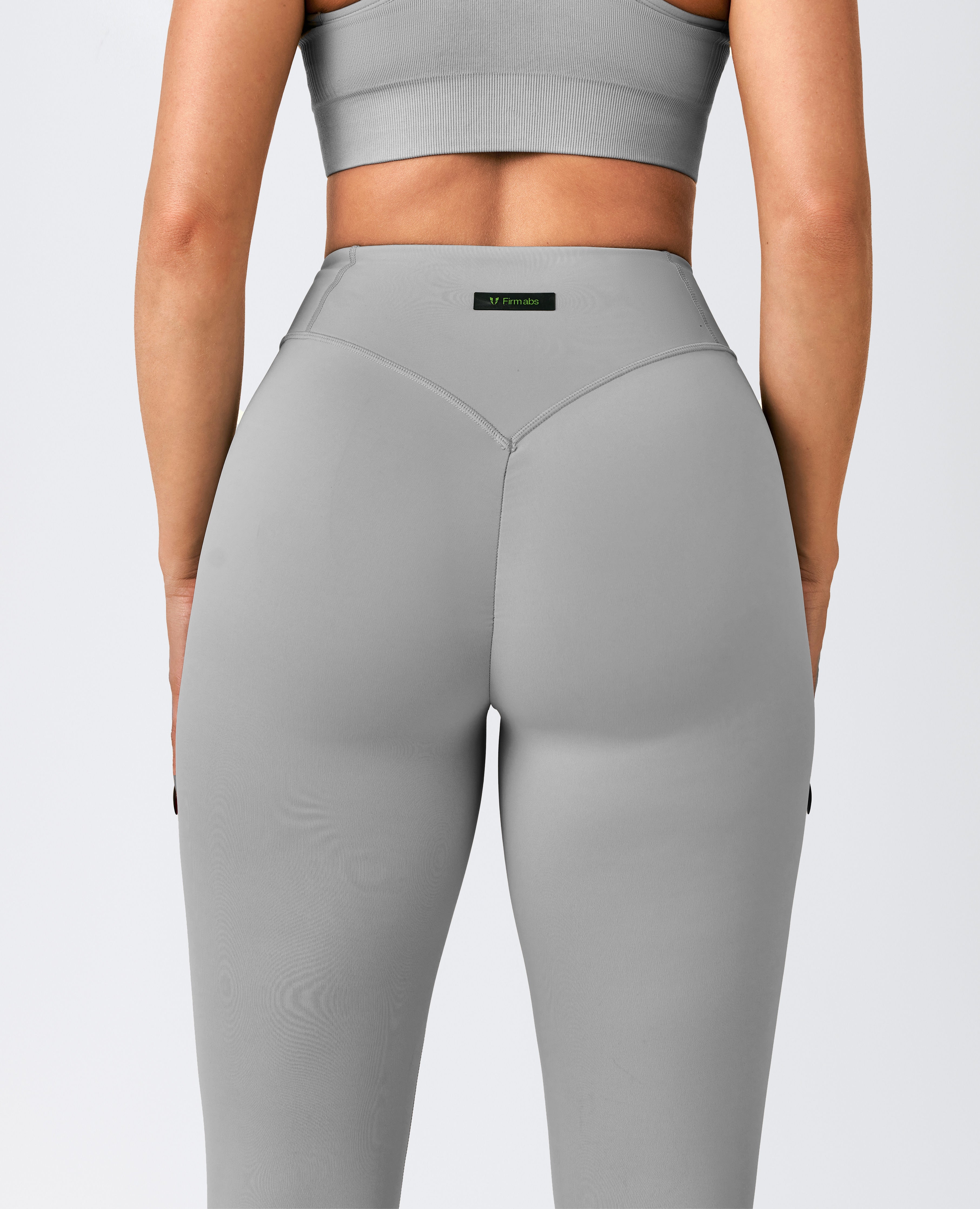 Leggings de Cintura Alta Activos - Gris Cemento