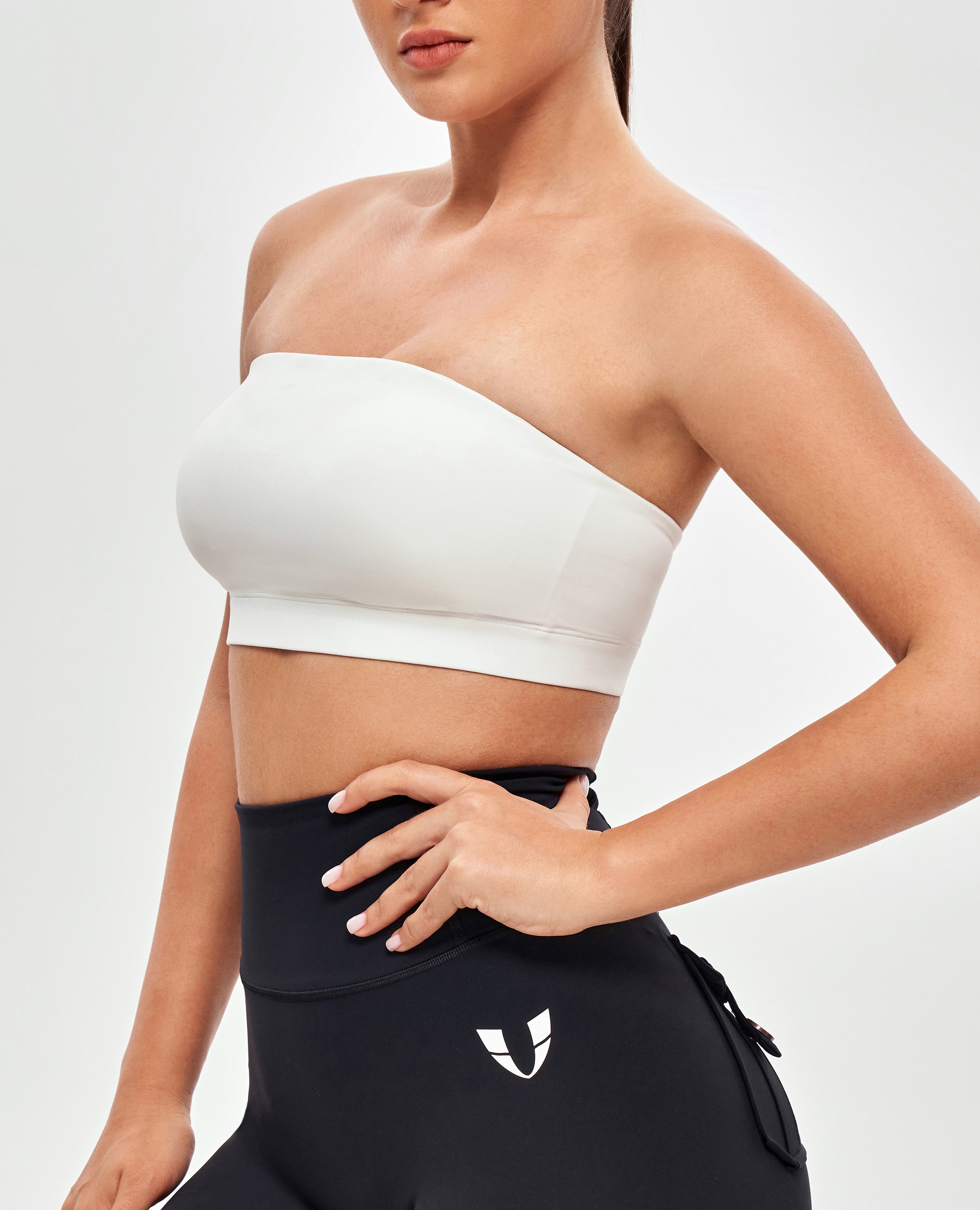 Soutien-gorge sportif sans bretelles - blanc