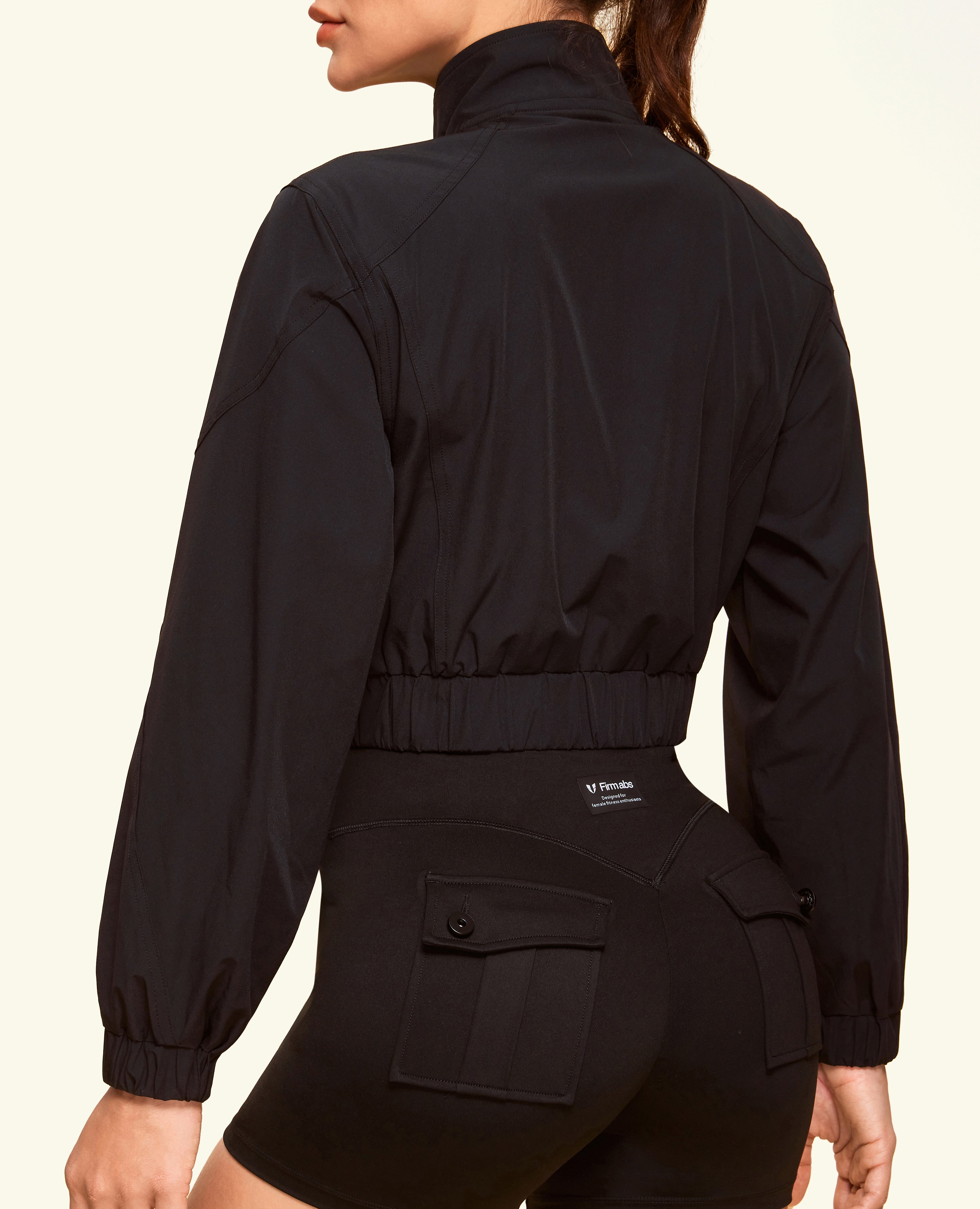 Kruppierte ultimative Frachtjacke - schwarz