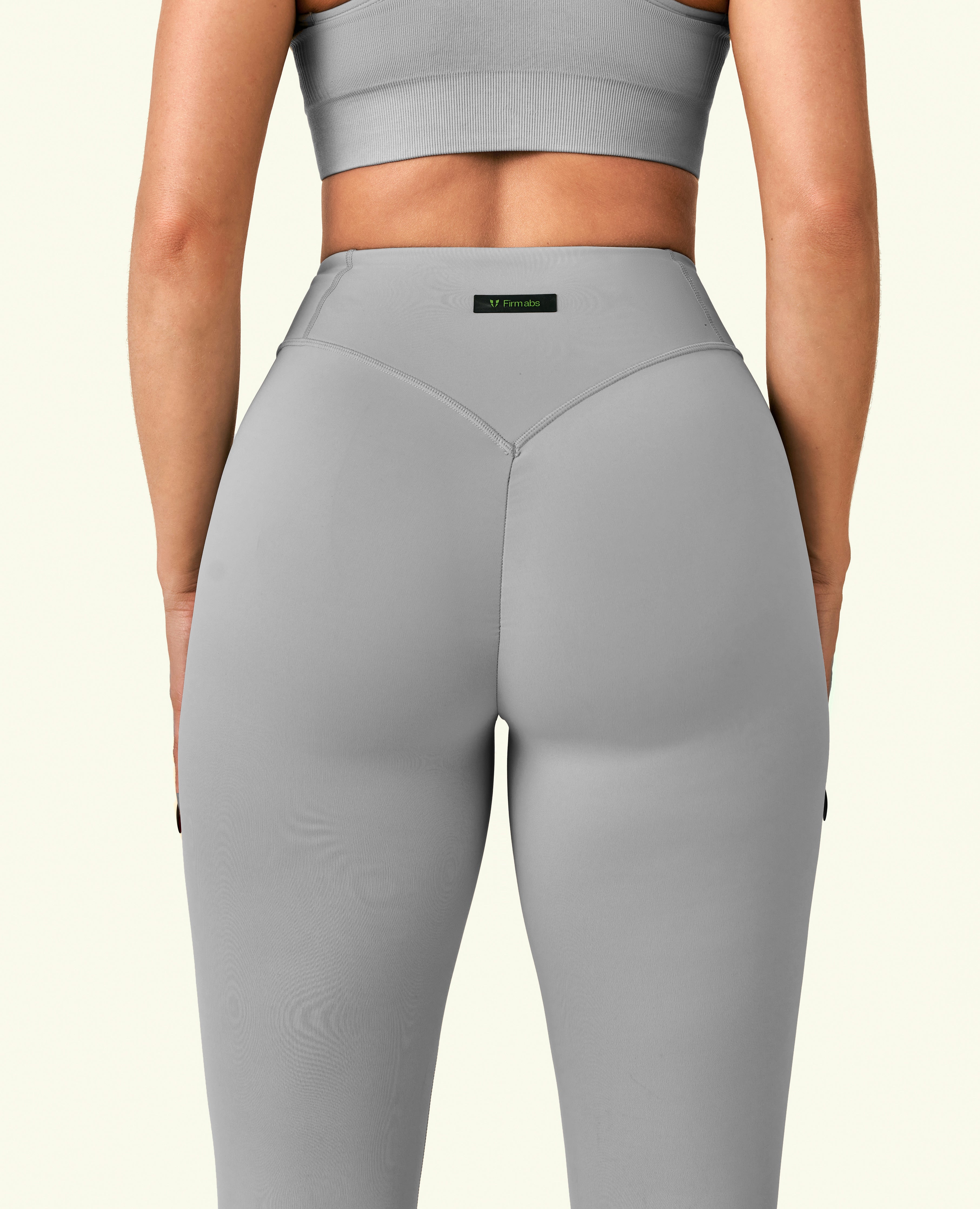 Active High Waist Leggings - Cement Grey