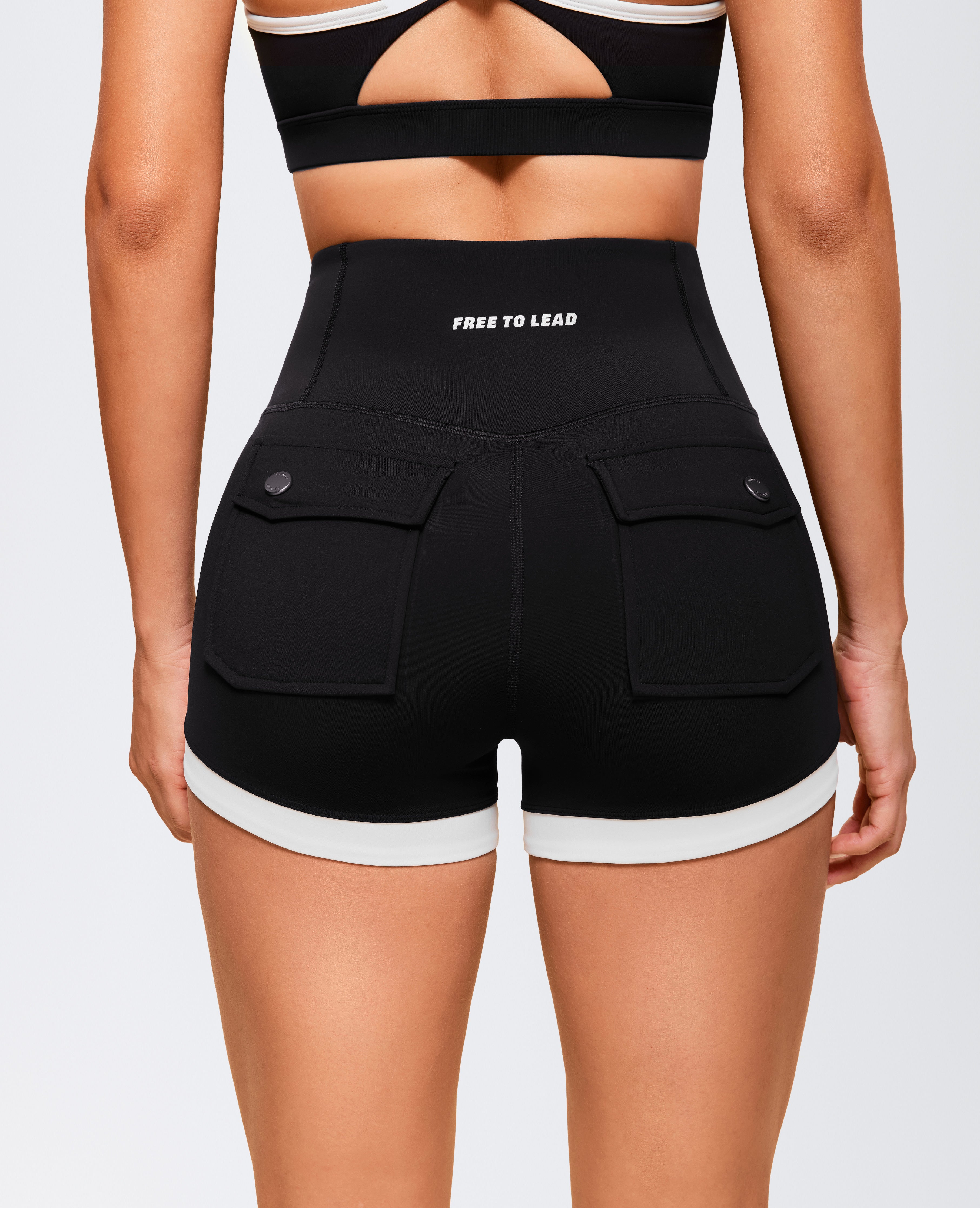 Policito de bolsillo de bolsillo de bolsillo alto de bolsillo - Negro