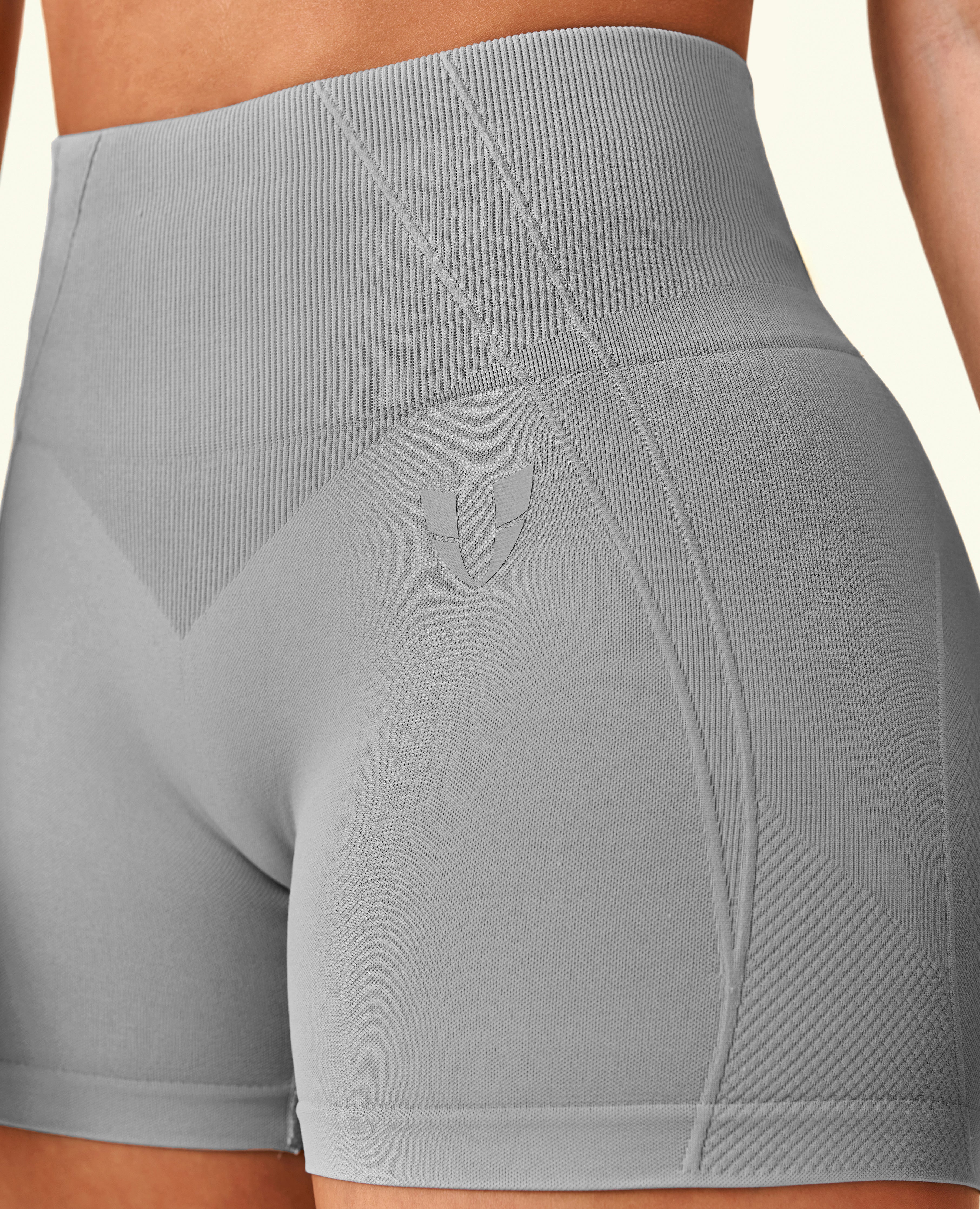 Shorts de Levantamiento de Glúteos - Gris Cemento