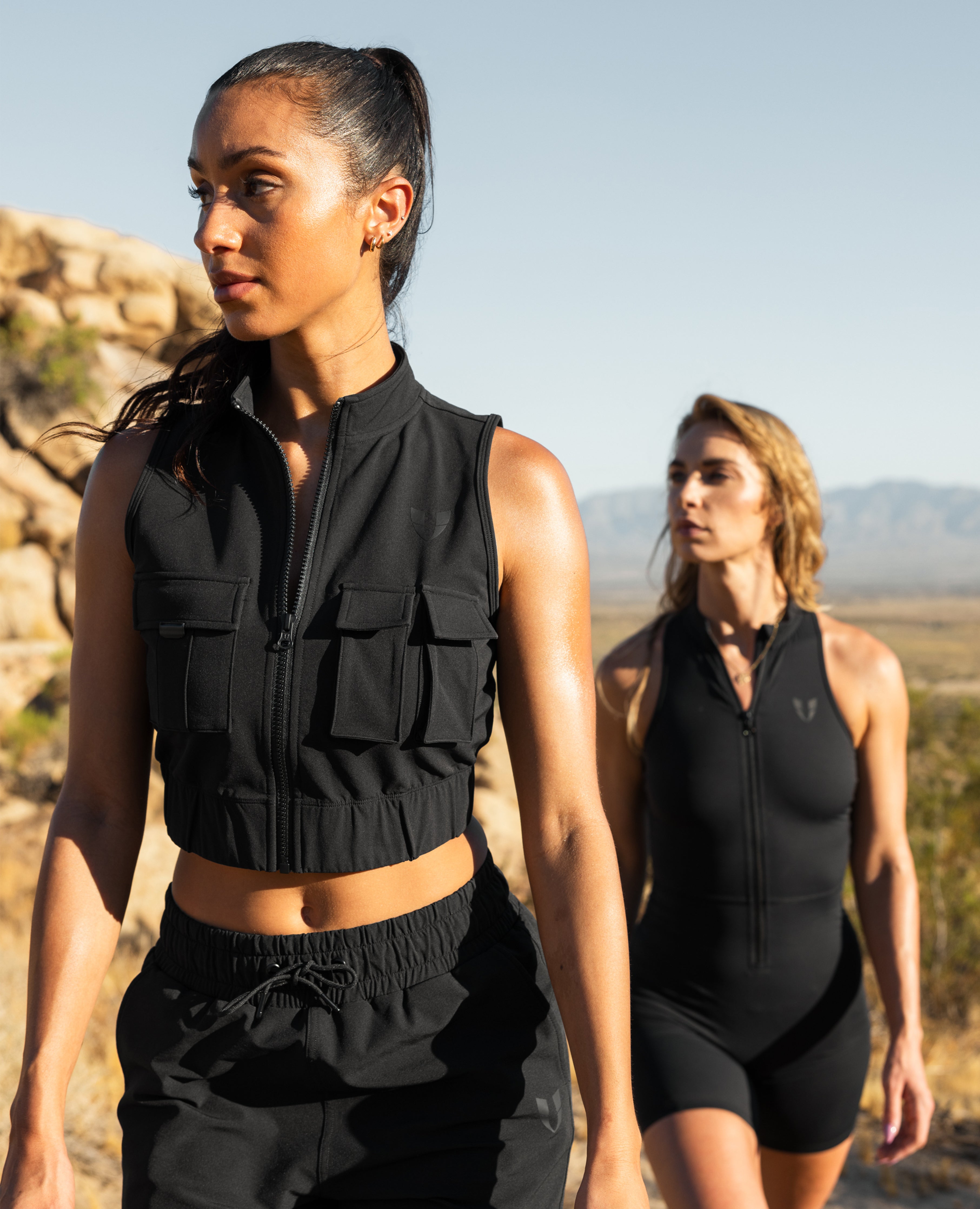 Body de poche de cargaison Short - noir