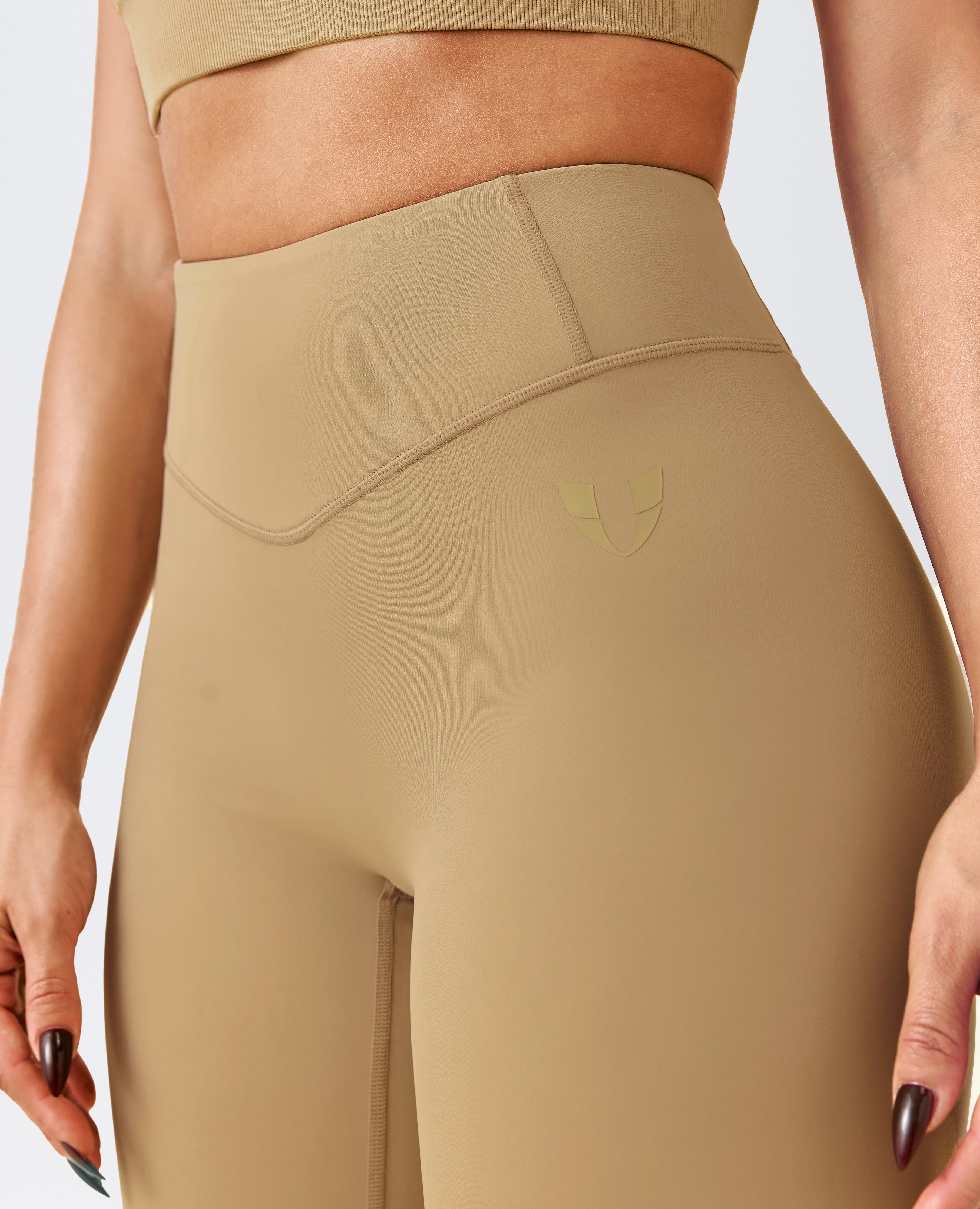 Leggings de Cintura Alta Activos - Marrón Tierra