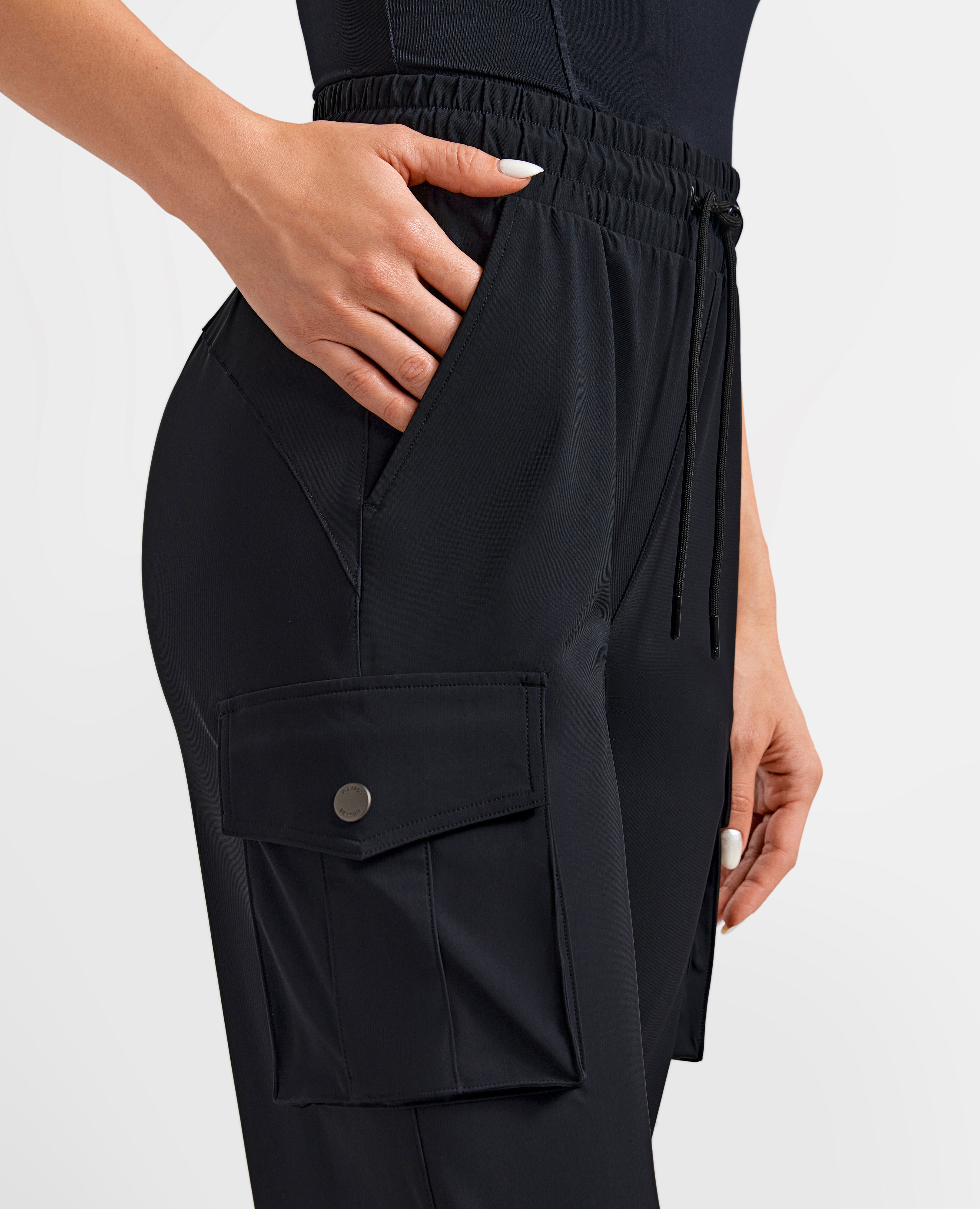 Jogger tascabili cargo - nero