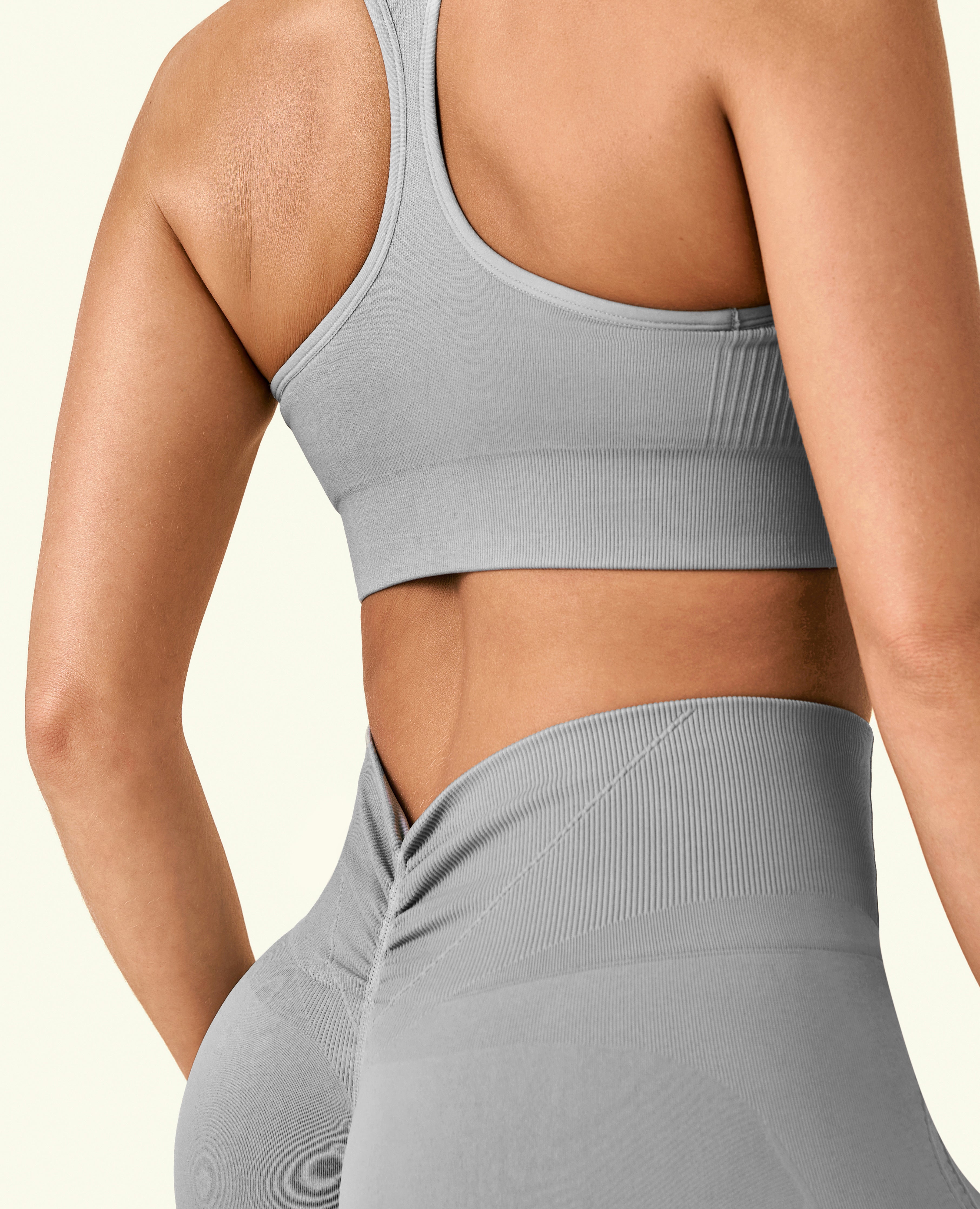 Shorts de Levantamiento de Glúteos - Gris Cemento