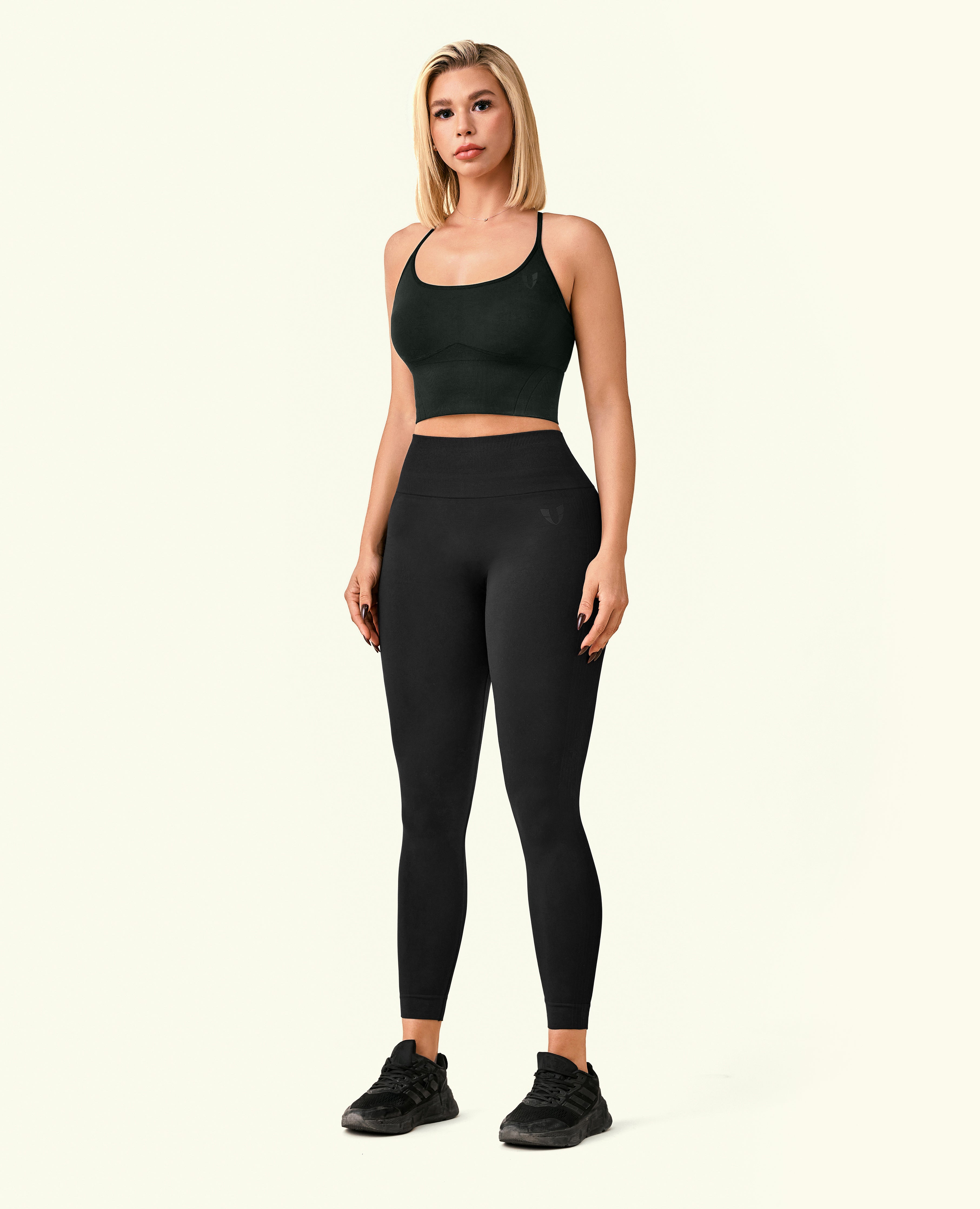 Energy Strait Strap Longline Top - Black