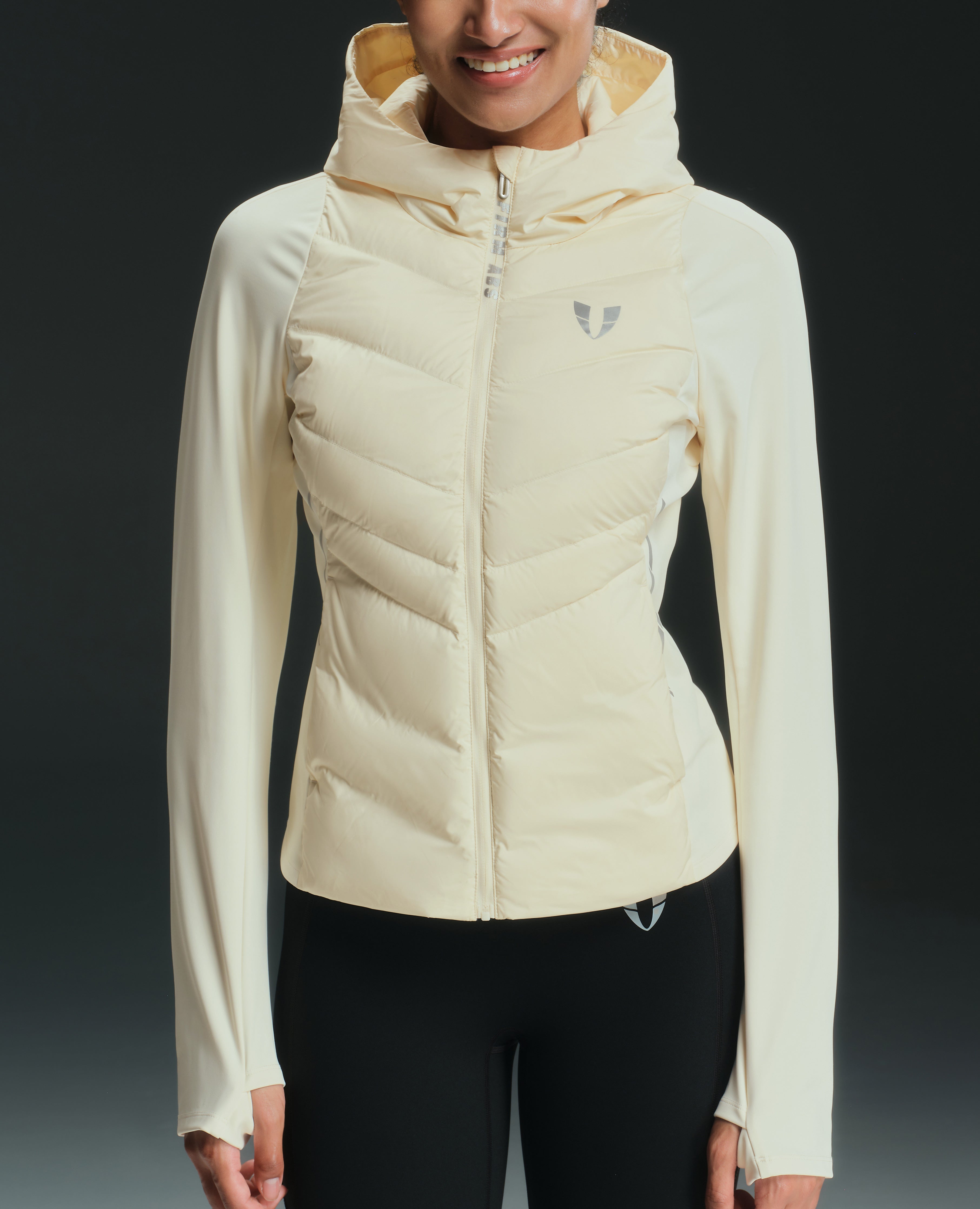 Lightweight Hooded Winter Down Jacket - White