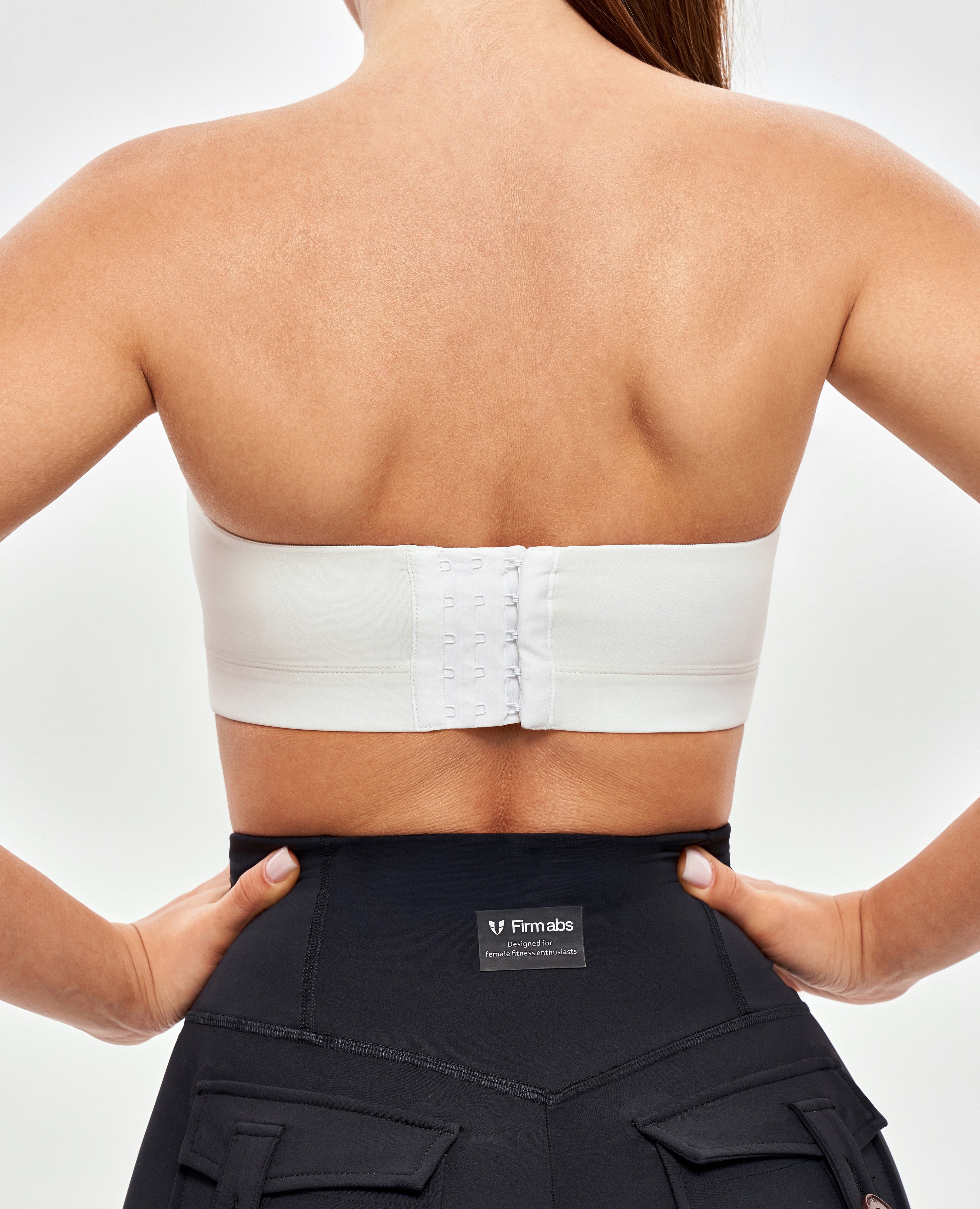 Soutien-gorge sportif sans bretelles - blanc