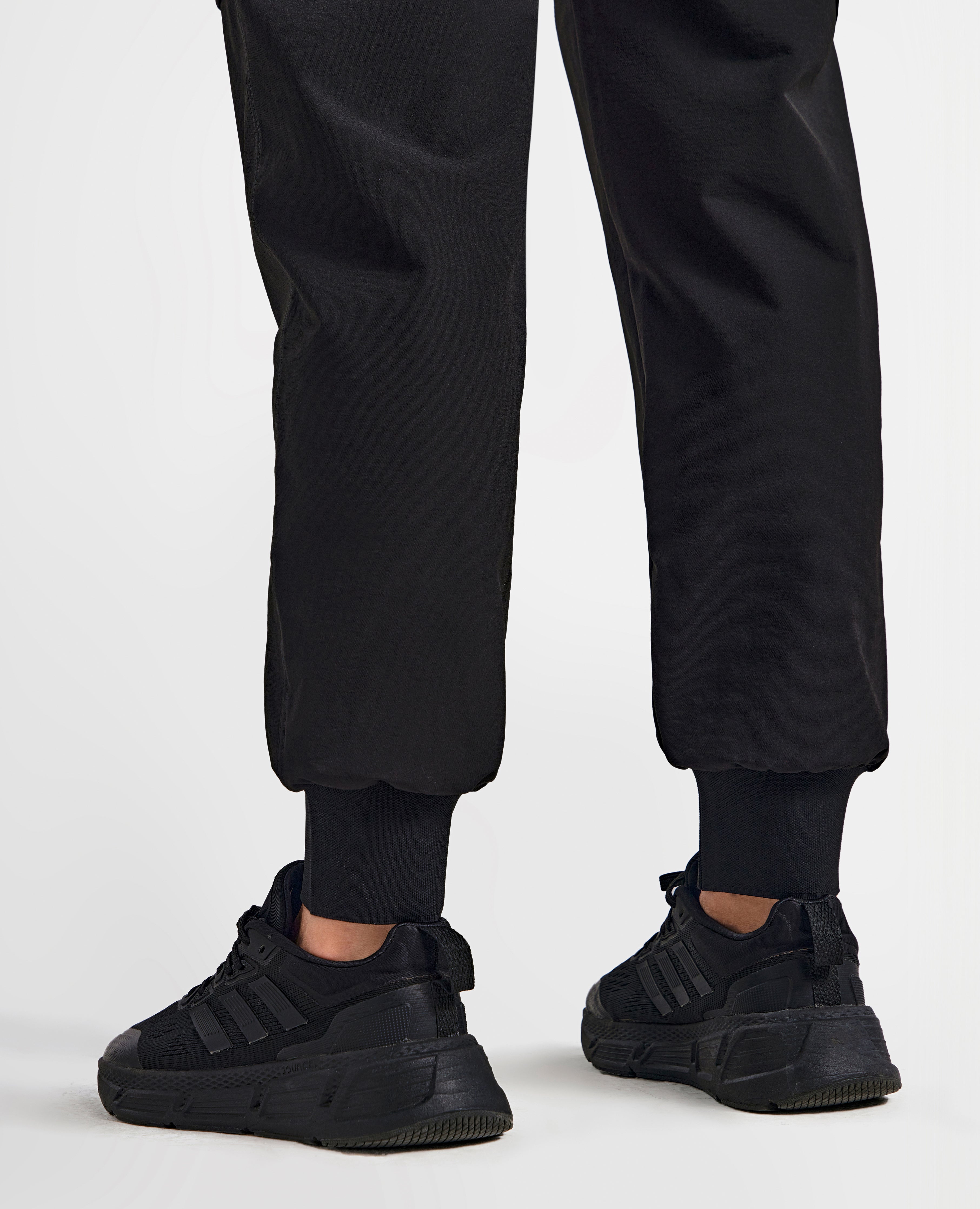 Cargo Pocket Moto Leggings - Schwarz