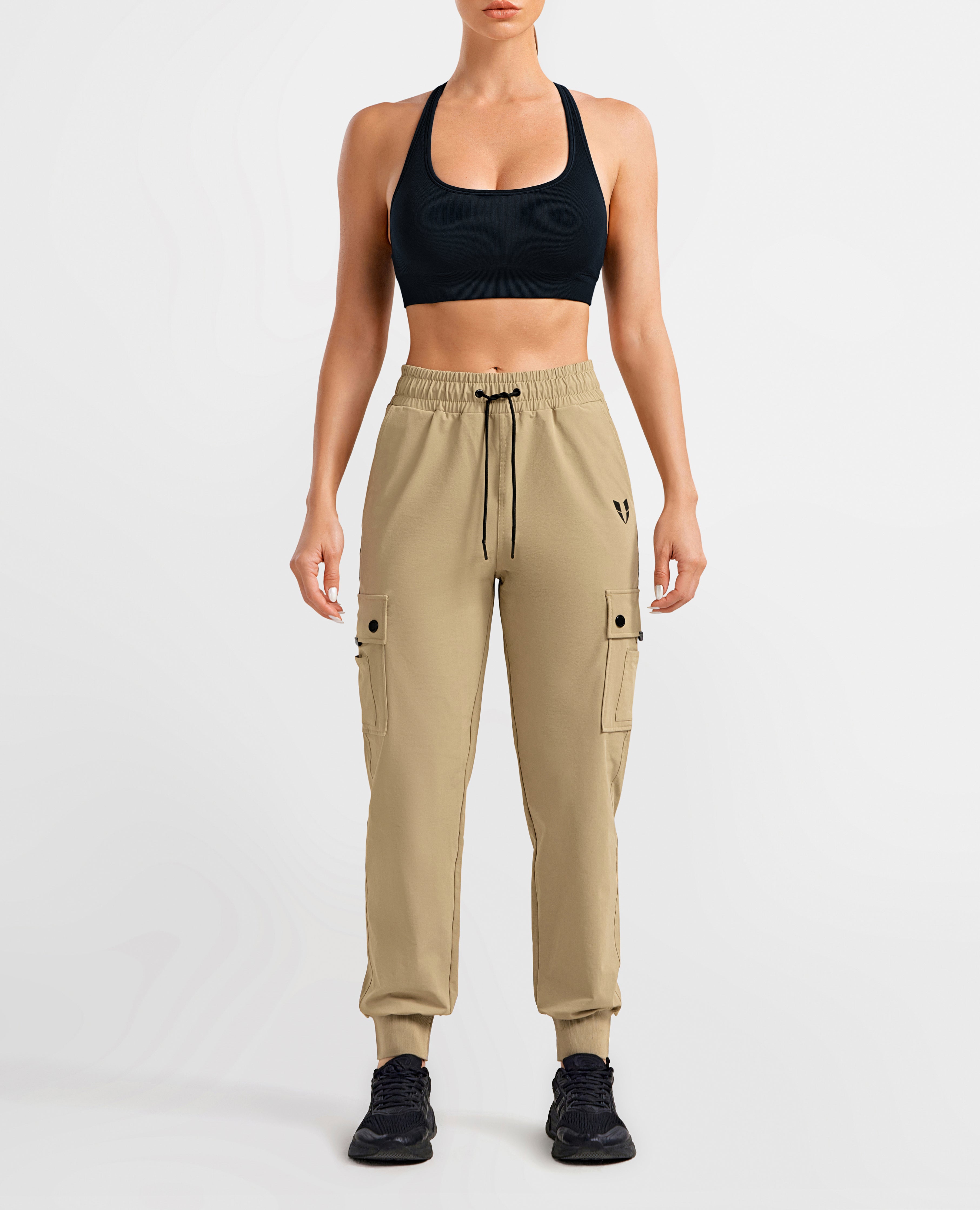 Cargo Pocket Moto leggings - Khaki