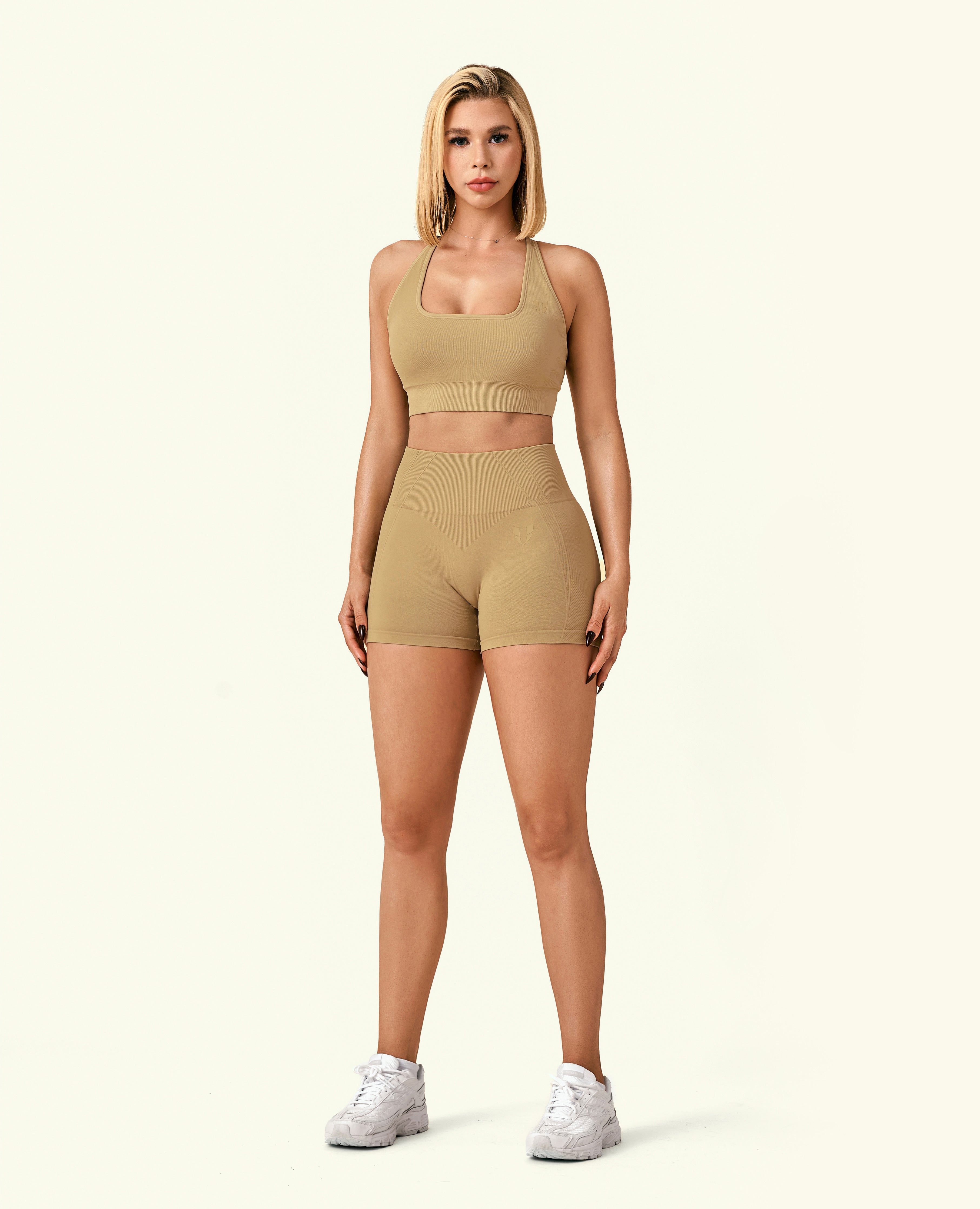 Force Scrunch Butt Shorts - Earth Brown