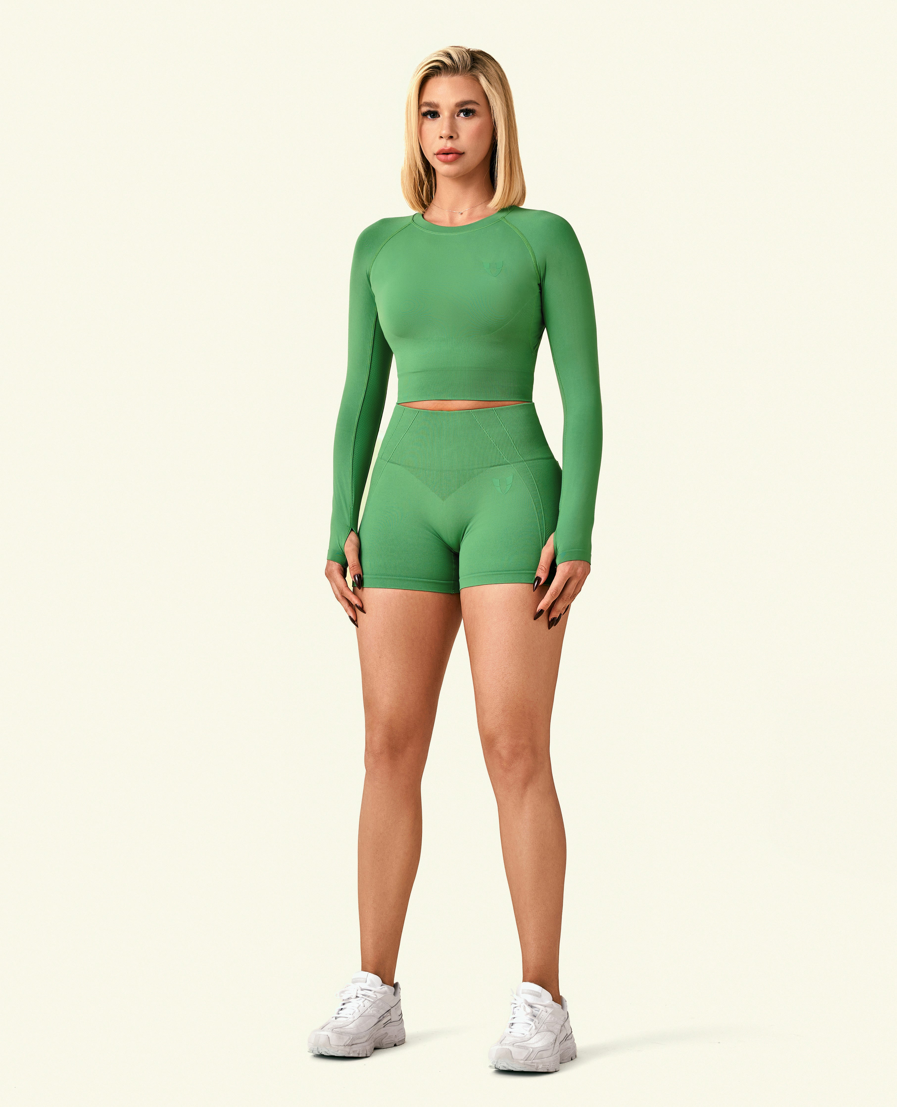 Force Scrunch Butt Shorts - Green