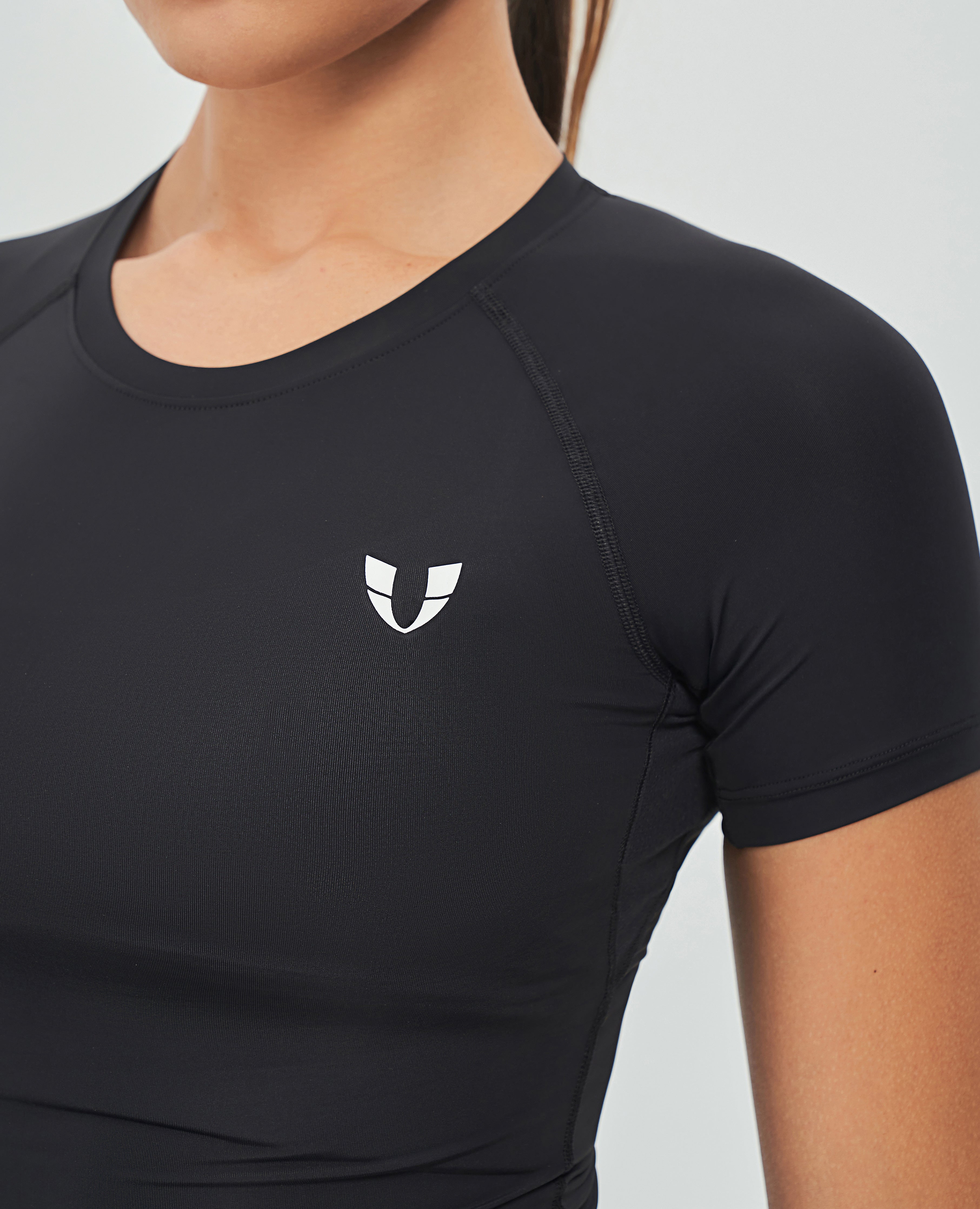 Camiseta básica del gimnasio - Negro