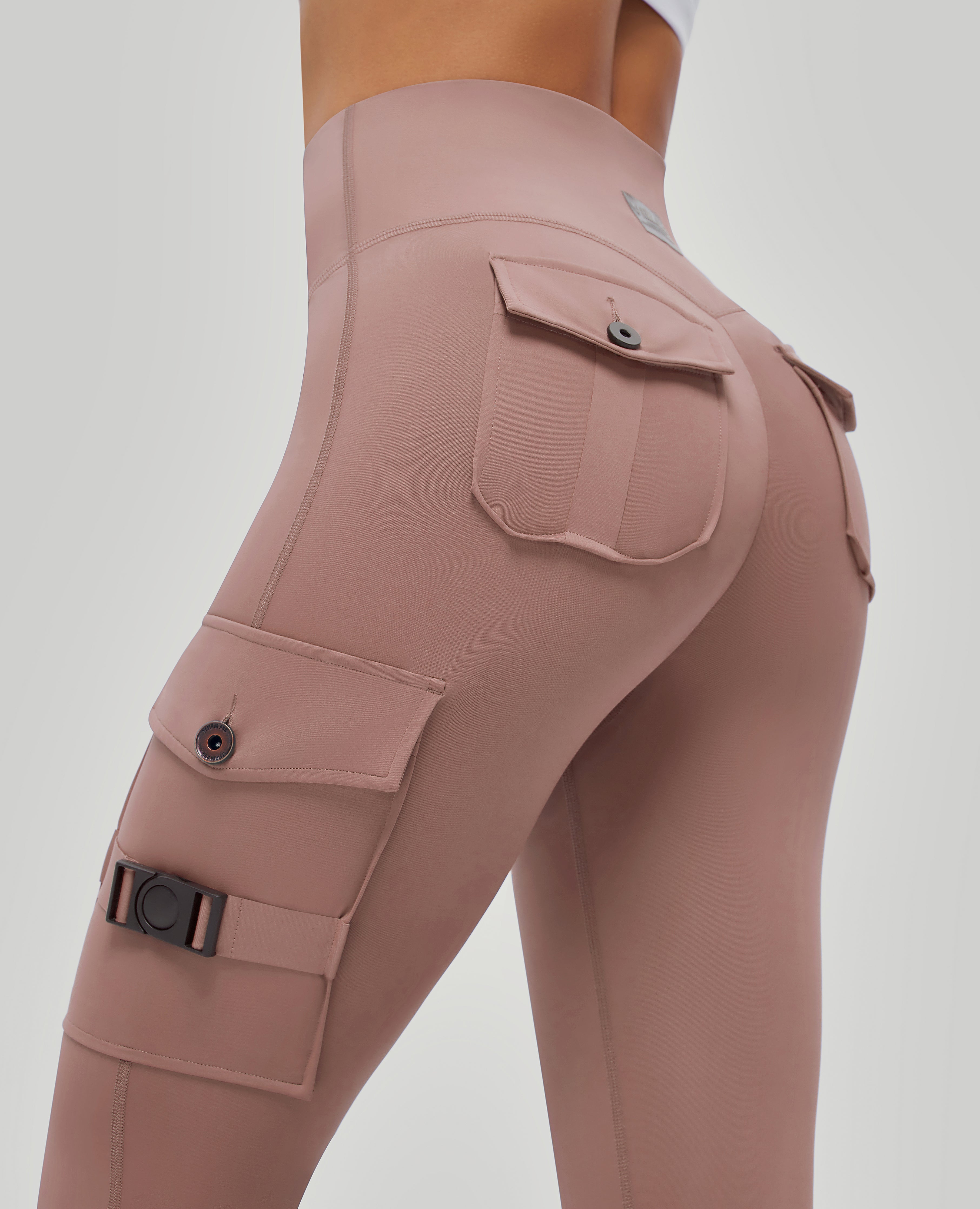 貨物フィットネスレギンス - 明るいピンク