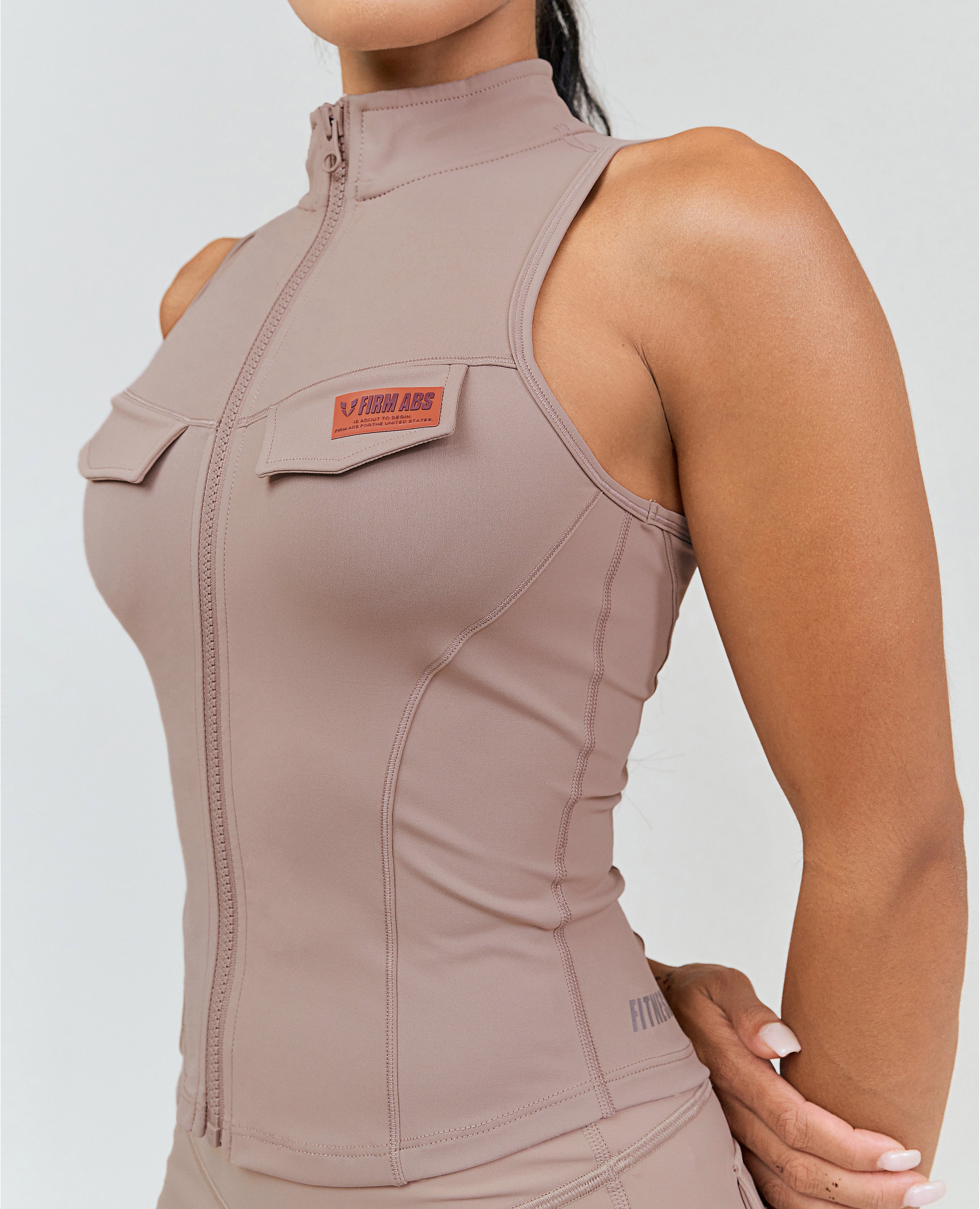 Army Abs Tank - Light Pink