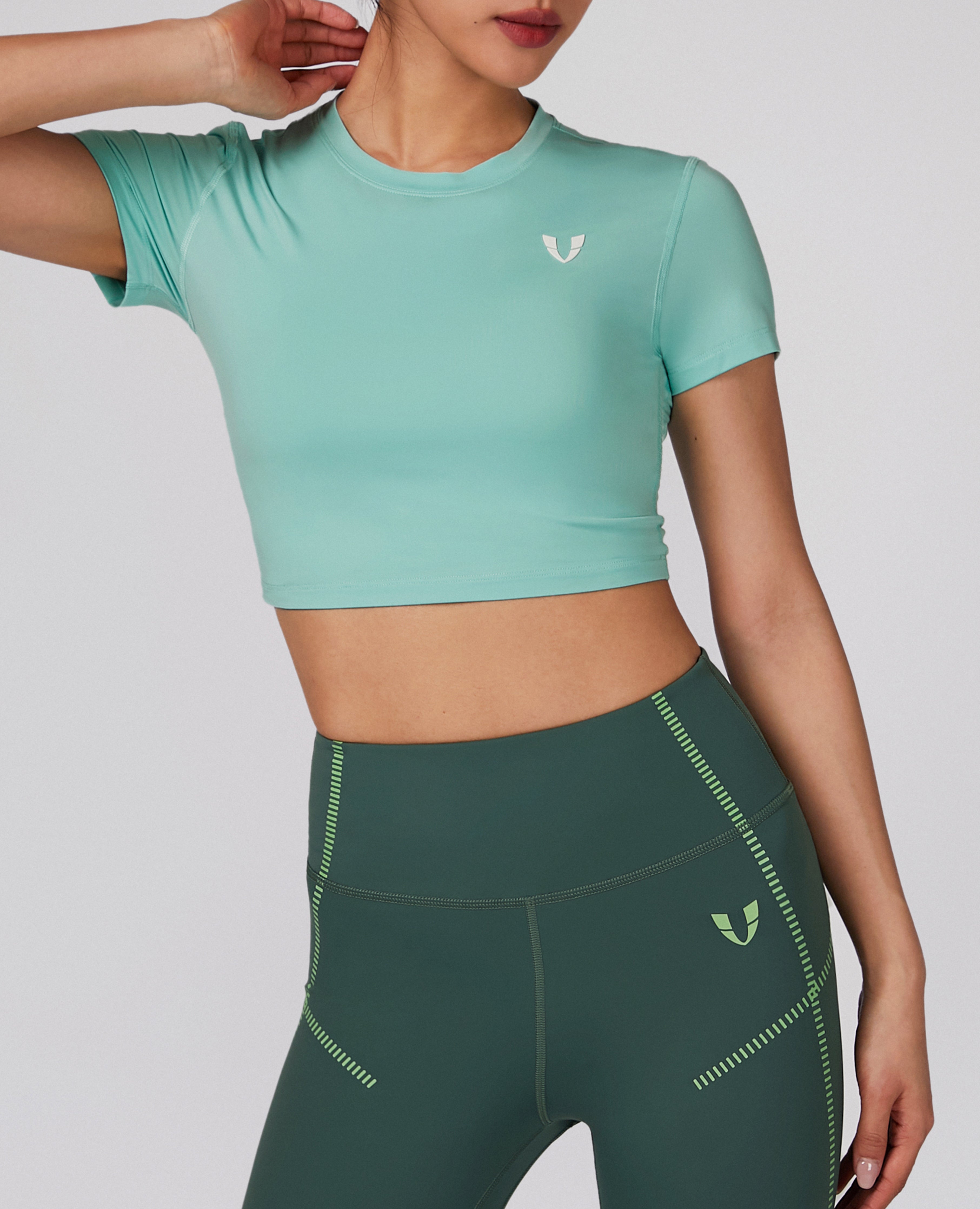 Seamless Crop Top - Green