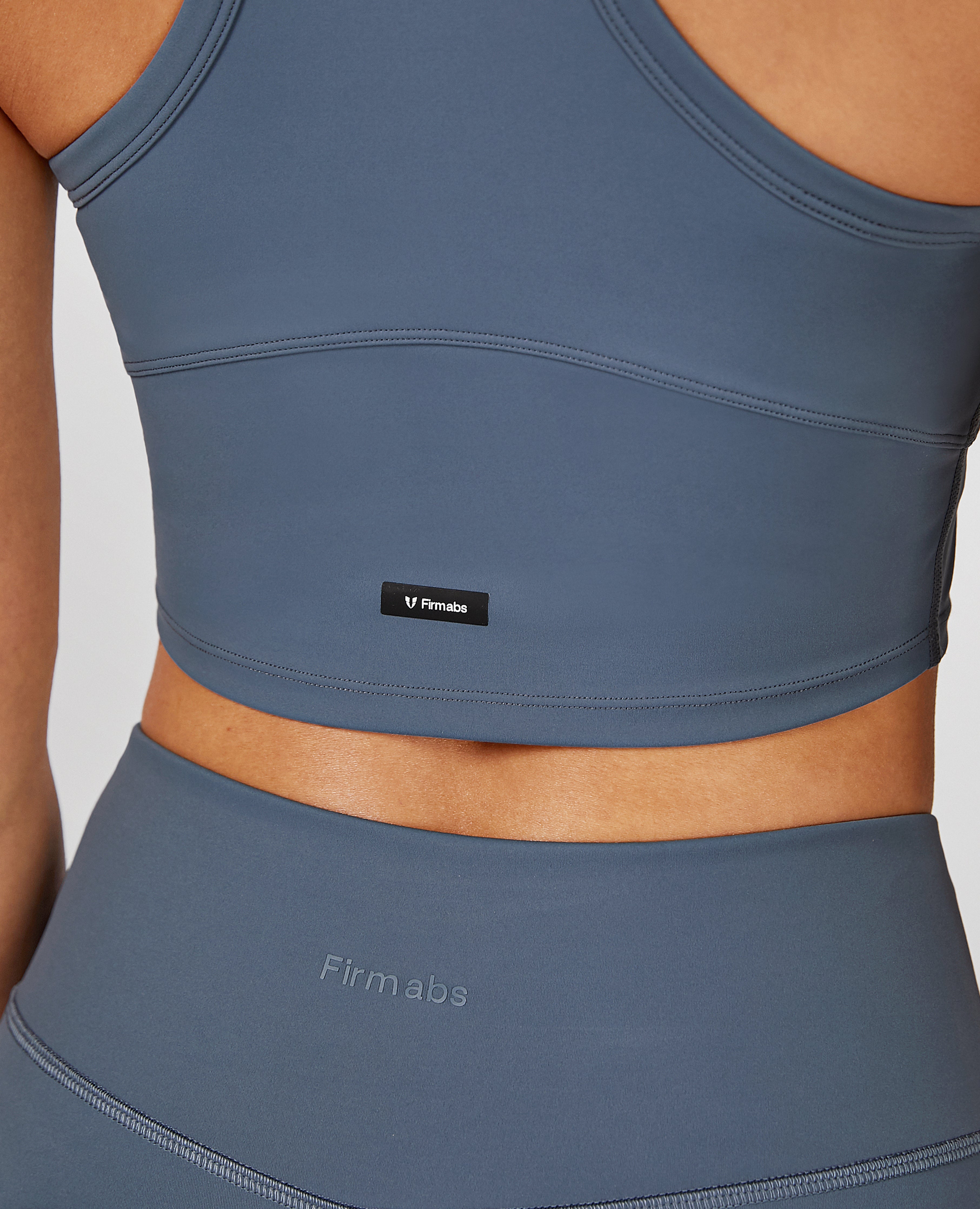 Essential Longline Sports Bra - Blue