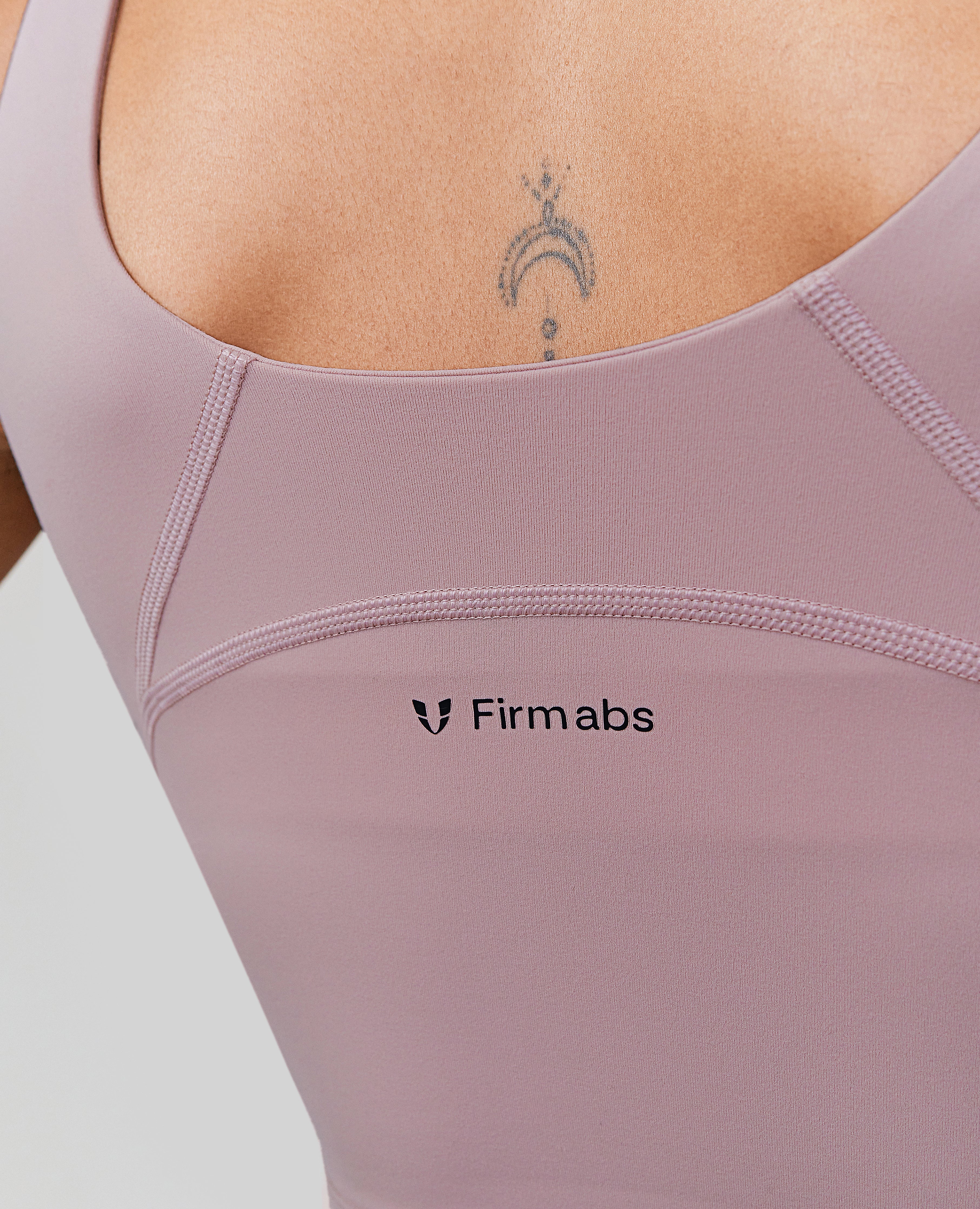 Longline Sports Bra - Light Pink