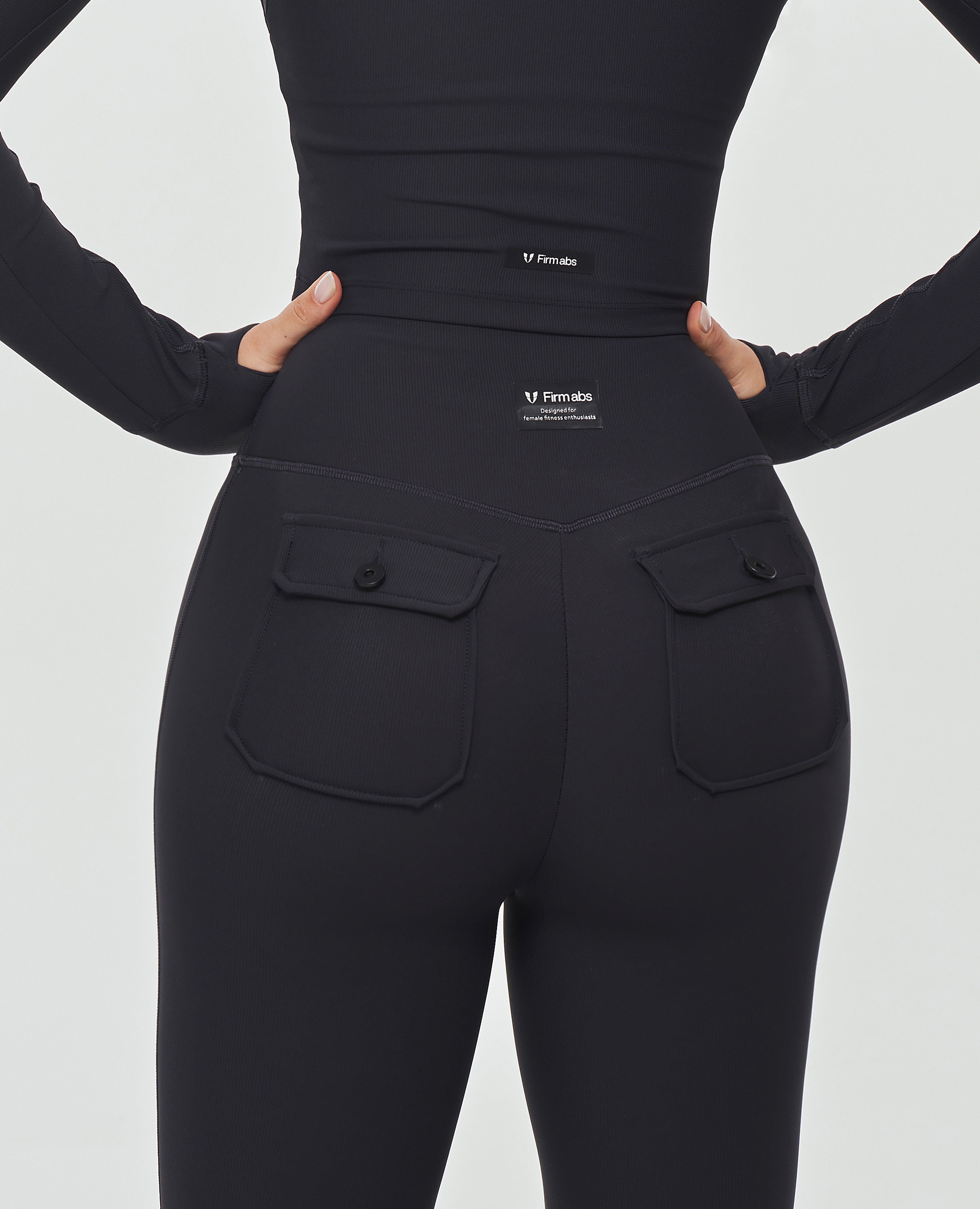 Scrunch Butt Flared Leggings - Black