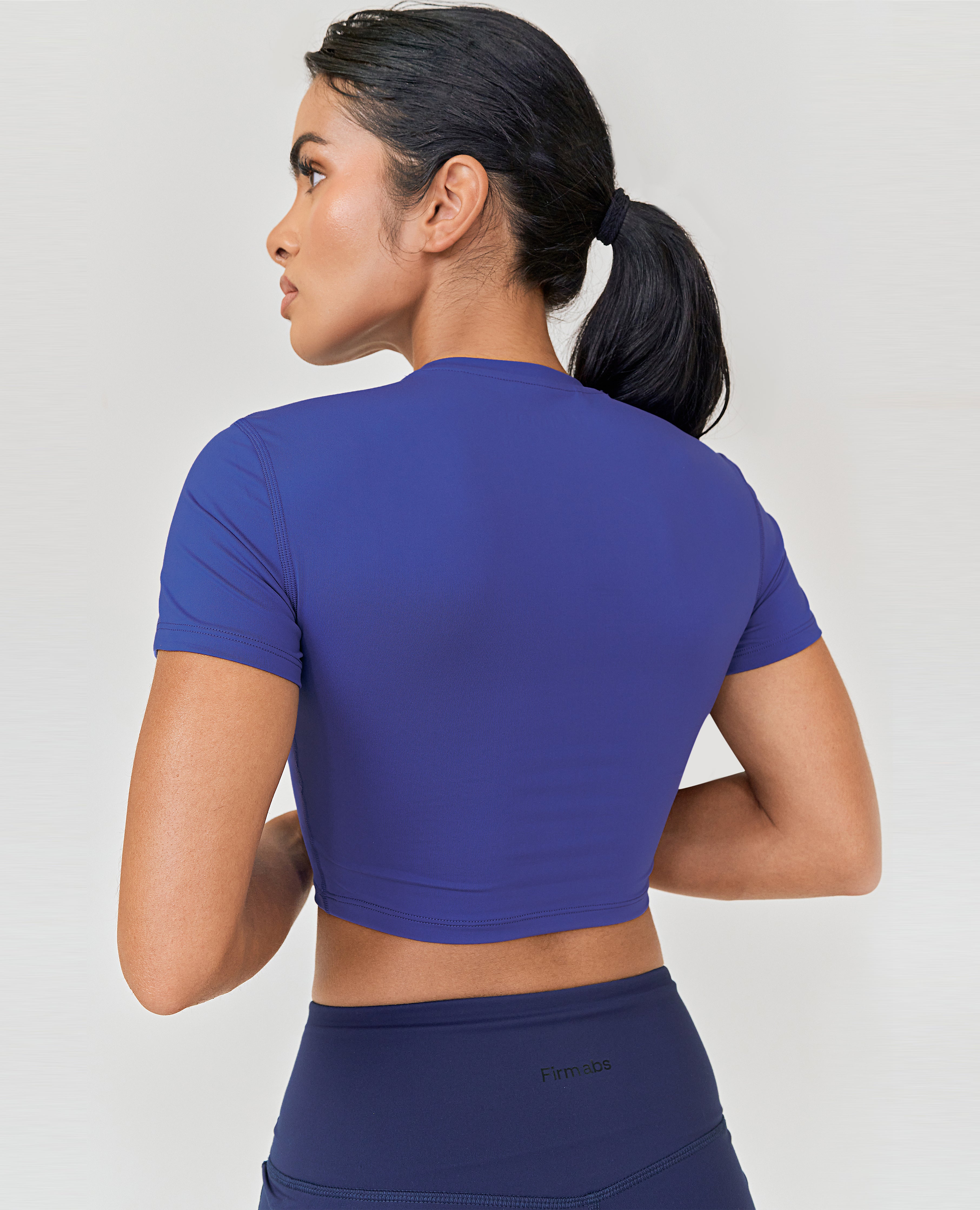 Seamless Crop Top - Blue