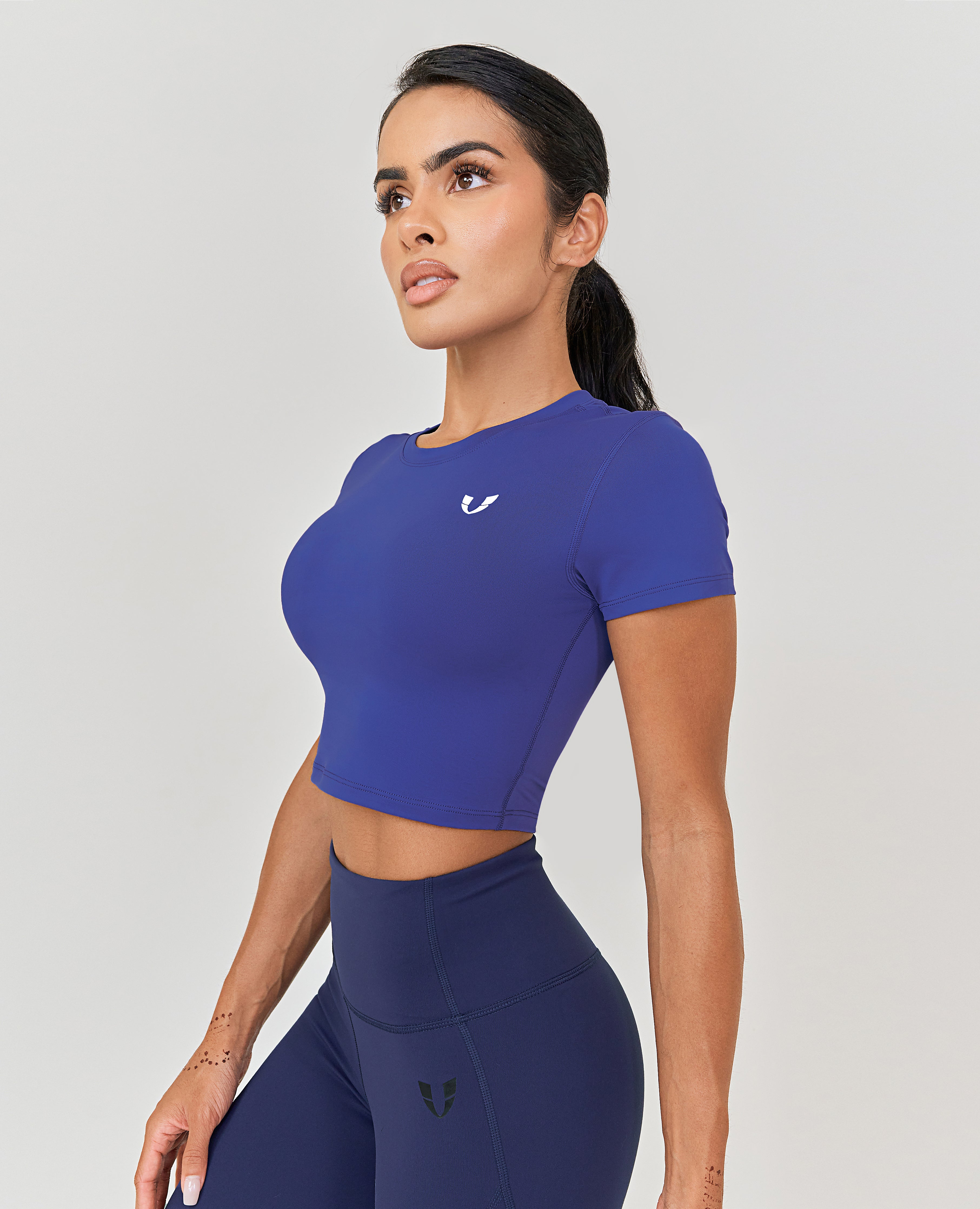 Seamless Crop Top - Blue