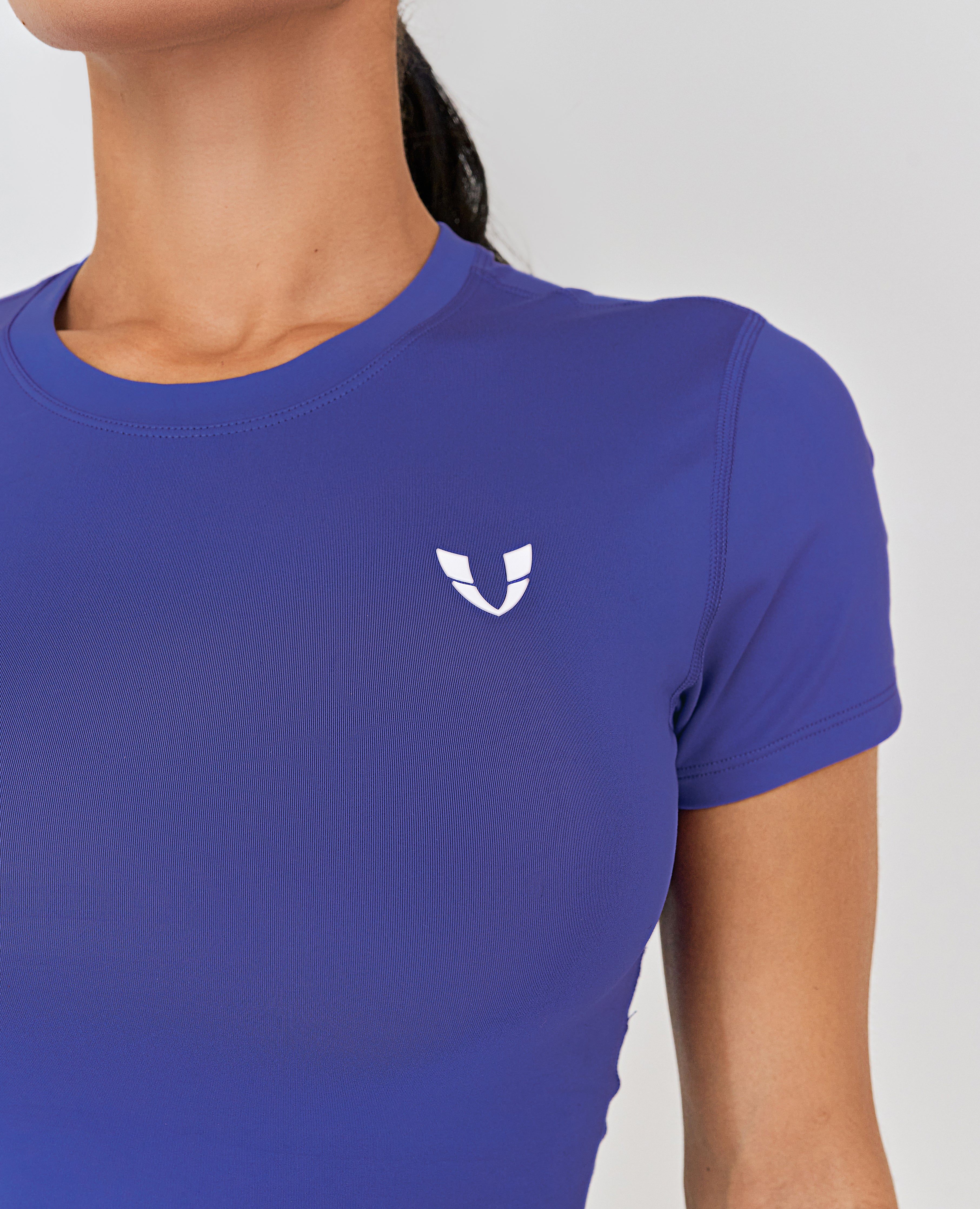 Seamless Crop Top - Blue
